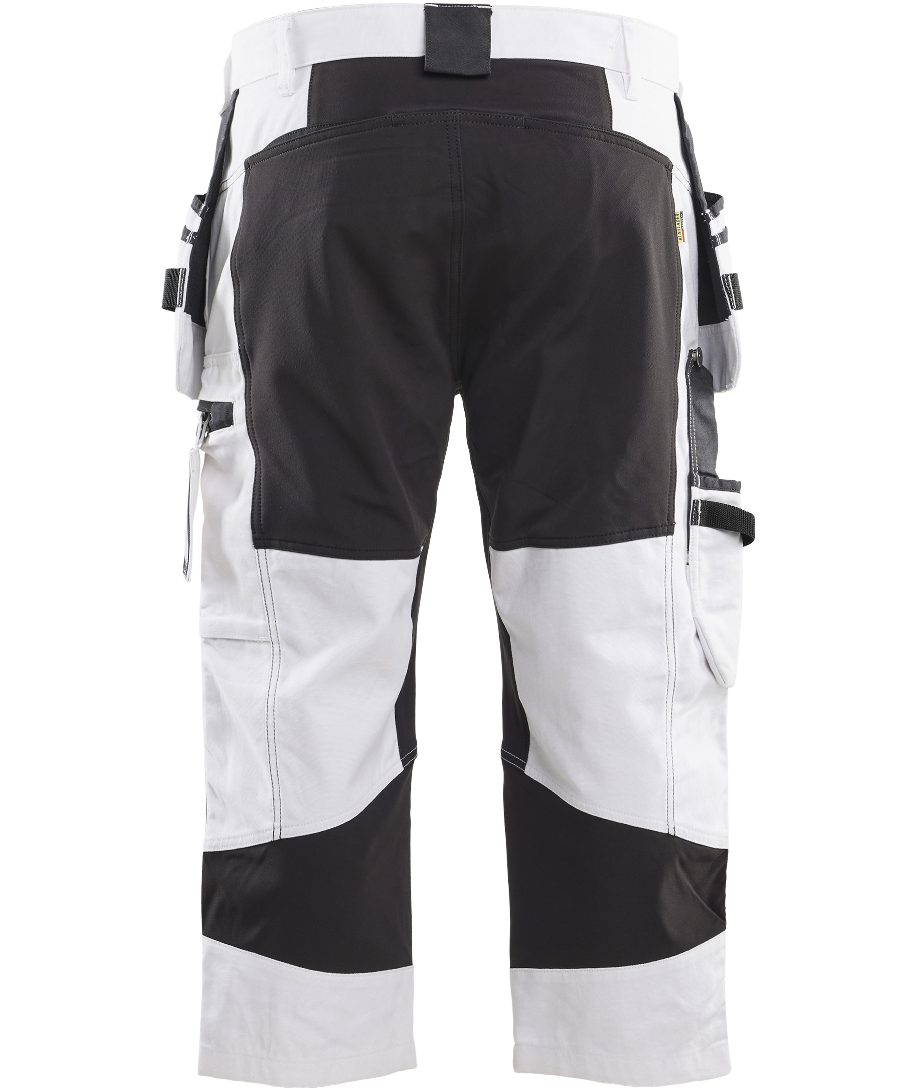 Bl&aring;kl&auml;der hantverkspiratbyxa, Vit/Svart