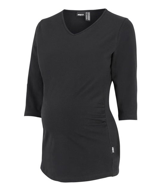  Hejco 3/4 sleeved maternity T-shirt, Black