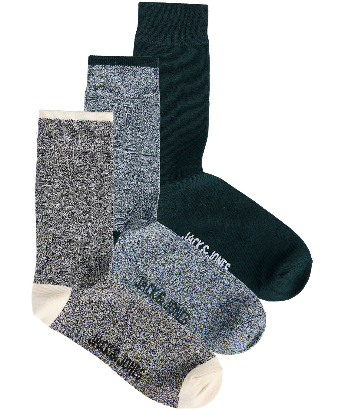 Jack & Jones JACRIDER 3-pack socks, Black Black Twisted, Black Black Twisted, large image number 0