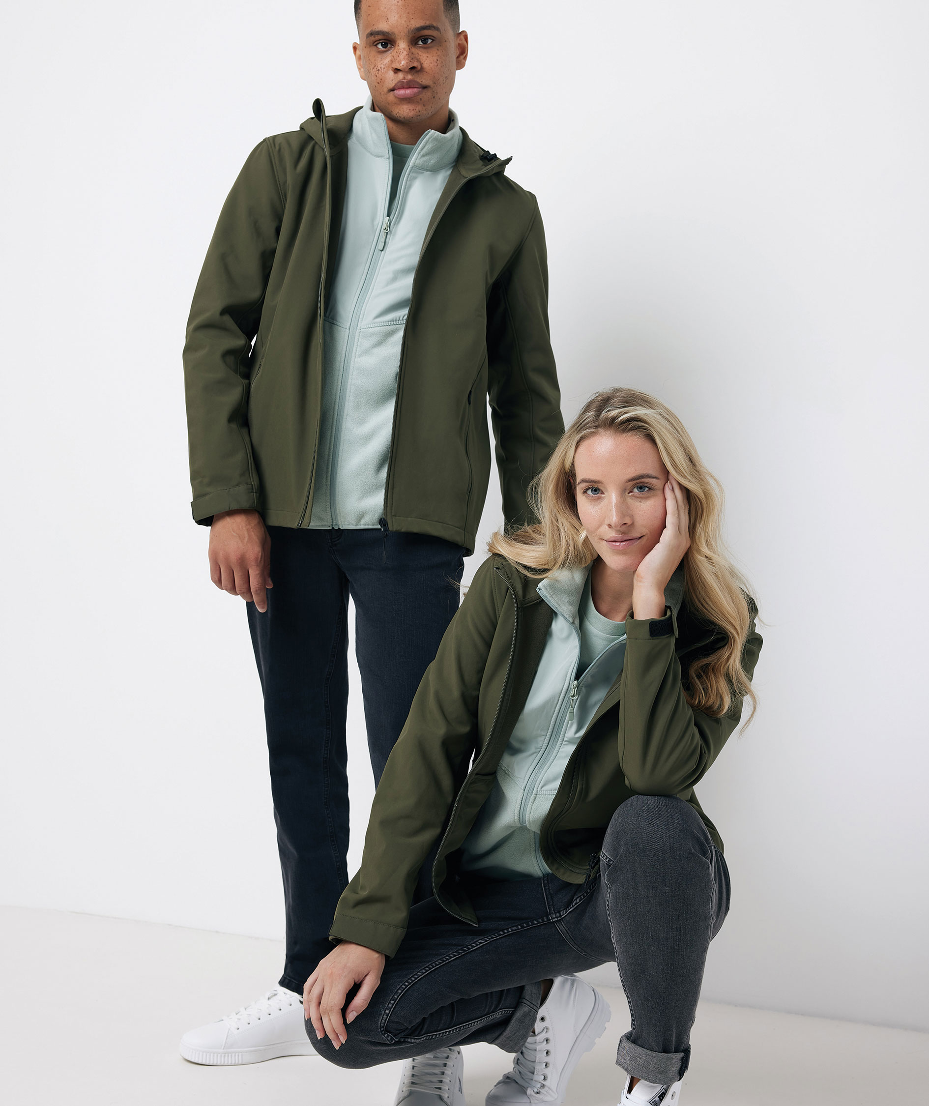 Iqoniq Makalu women's softshell jacket, Khaki, large image number 7