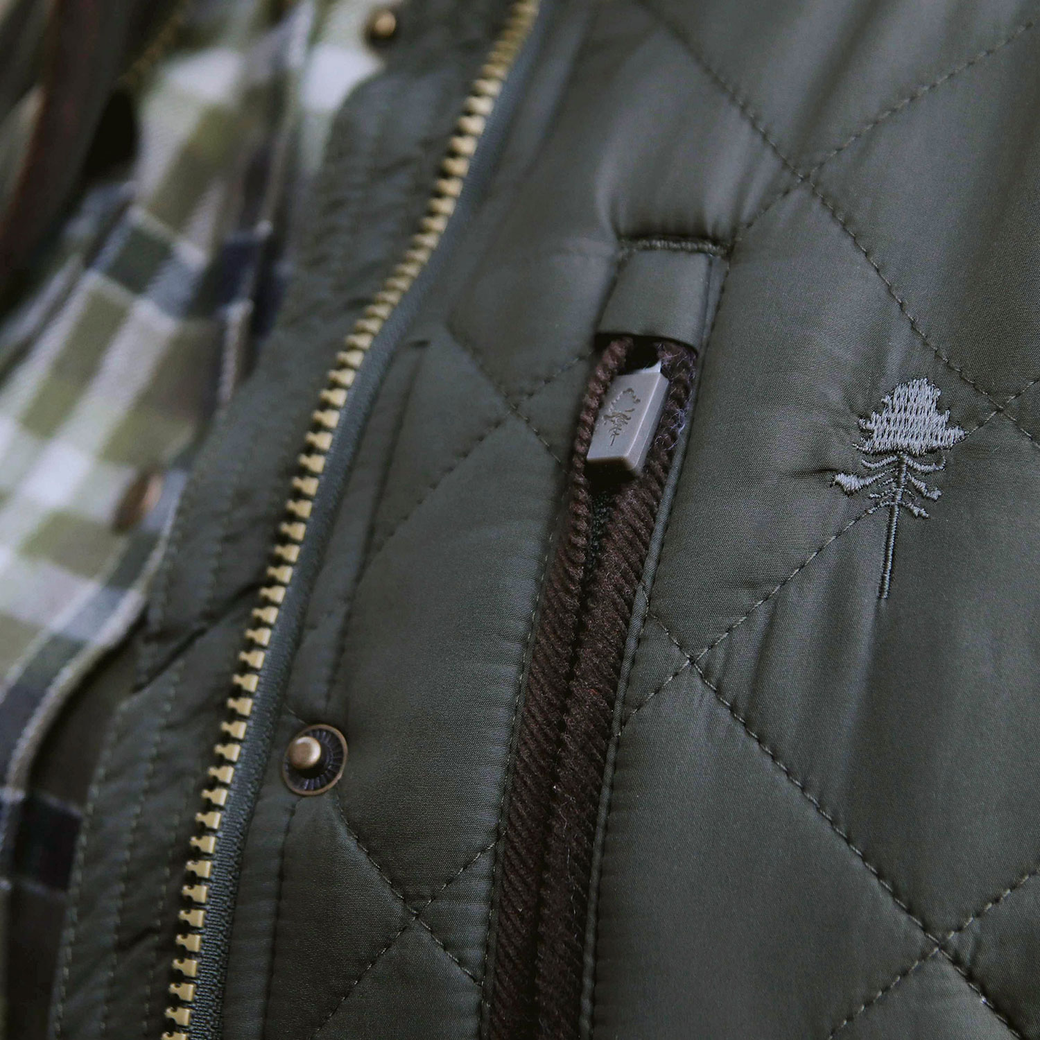 Pinewood Nydala Classic vatteret damejakke, Mosgr&oslash;n, large image number 12