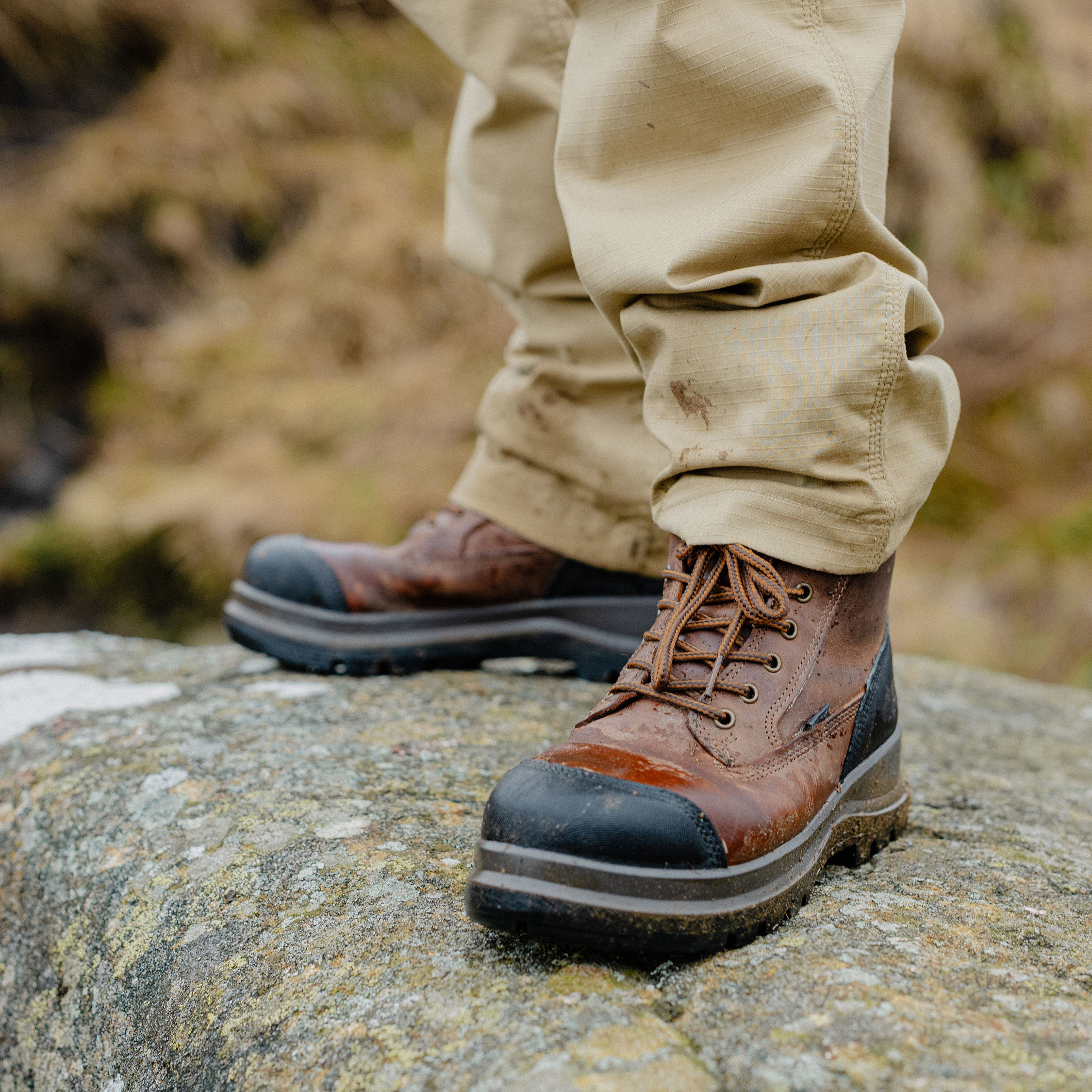 Carhartt Detroit Rugged Flex High sikkerhedsst&oslash;vler S3, Brun