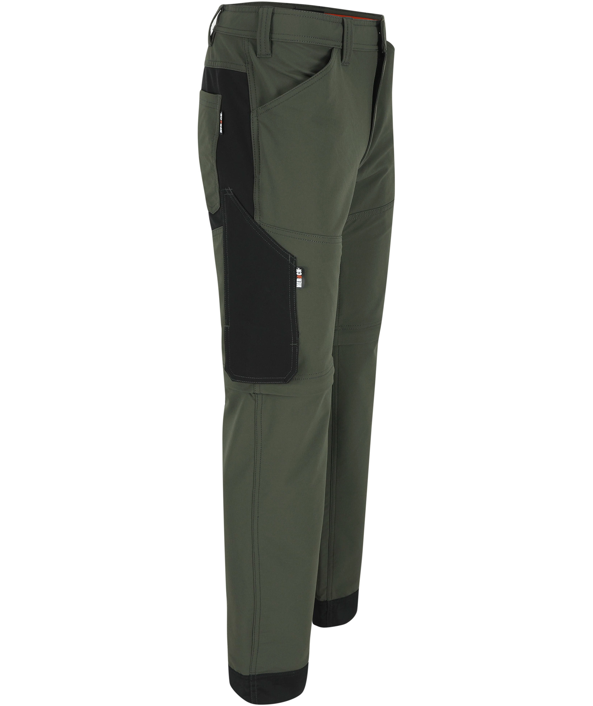 HEROCK Tornado Zip-off service trousers, Dark Khaki/Black, large image number 2