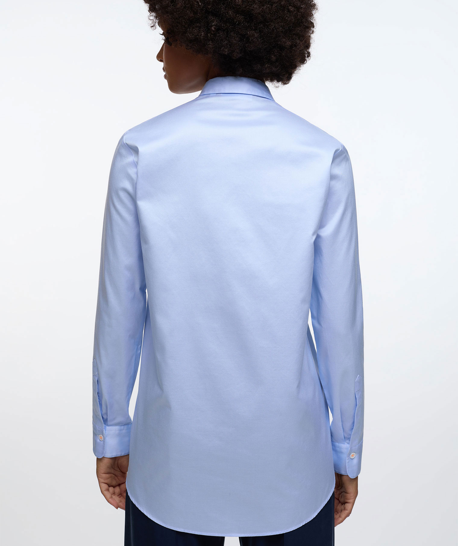 Eterna Casual Luxury Loose fit women's shirt, Light blue, large image number 2