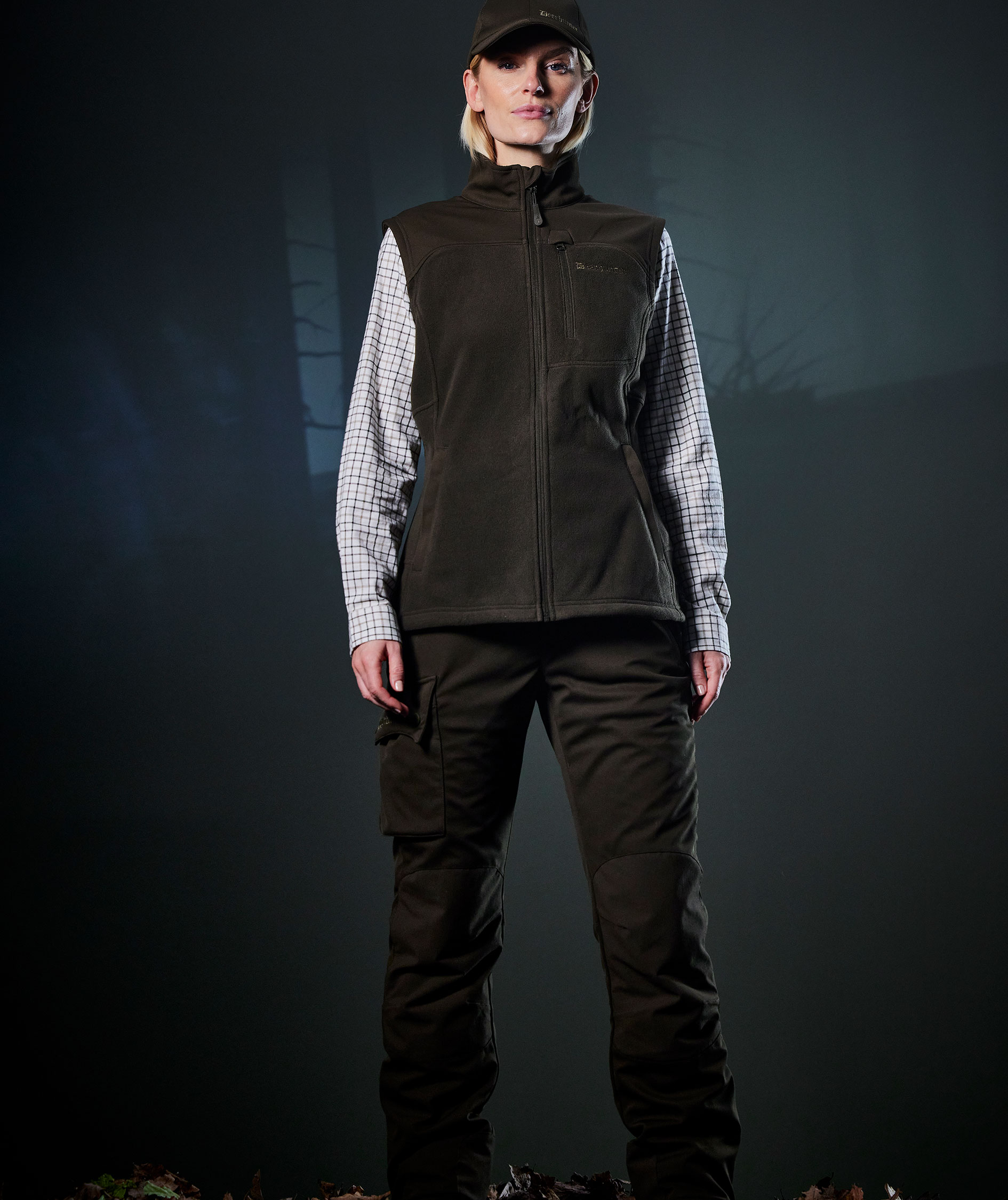 Deerhunter Grace women's shirt, Beige Check, large image number 3