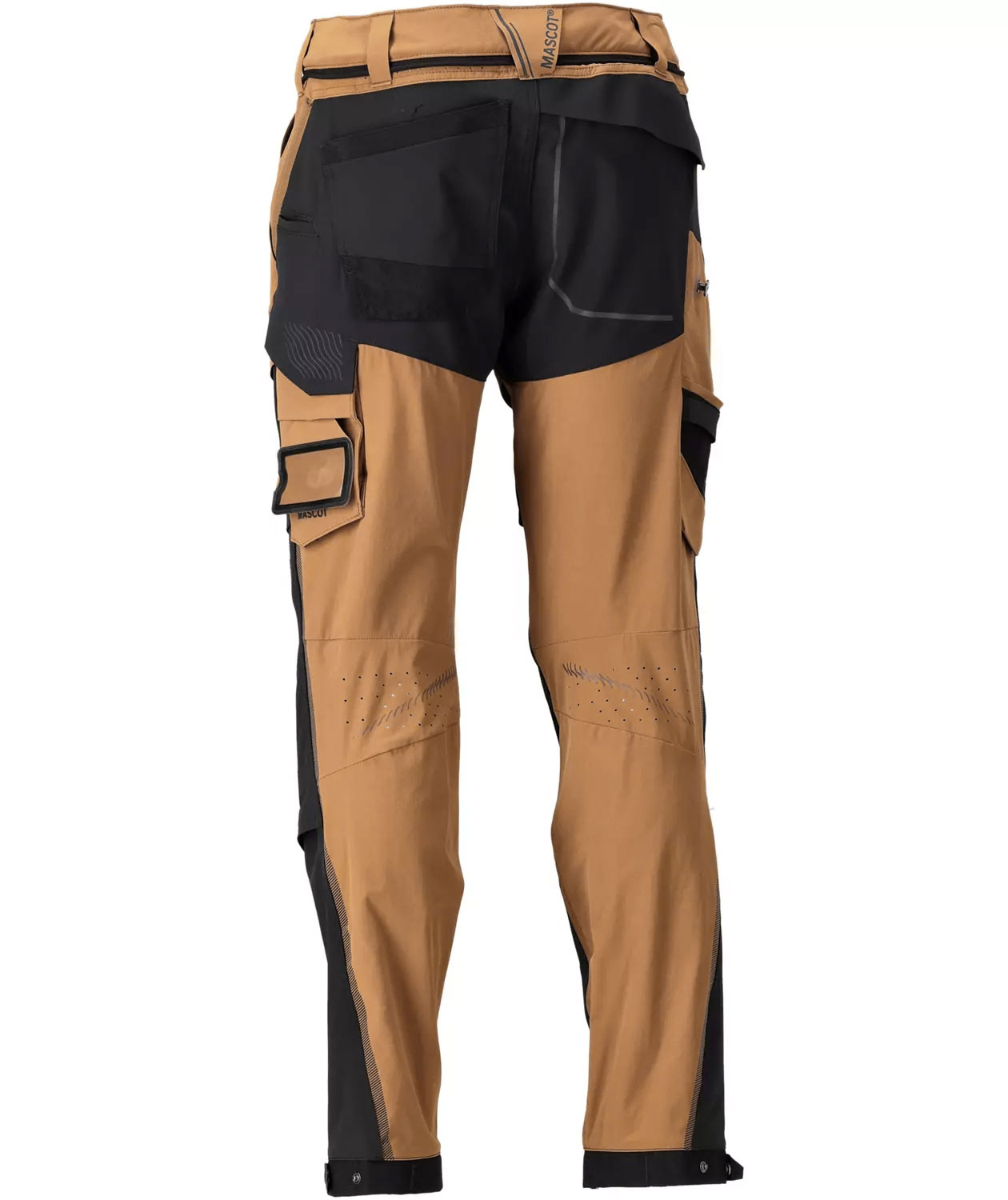 Mascot Customized Arbeitshose full stretch, Nu&szlig;braun/Schwarz, large image number 2
