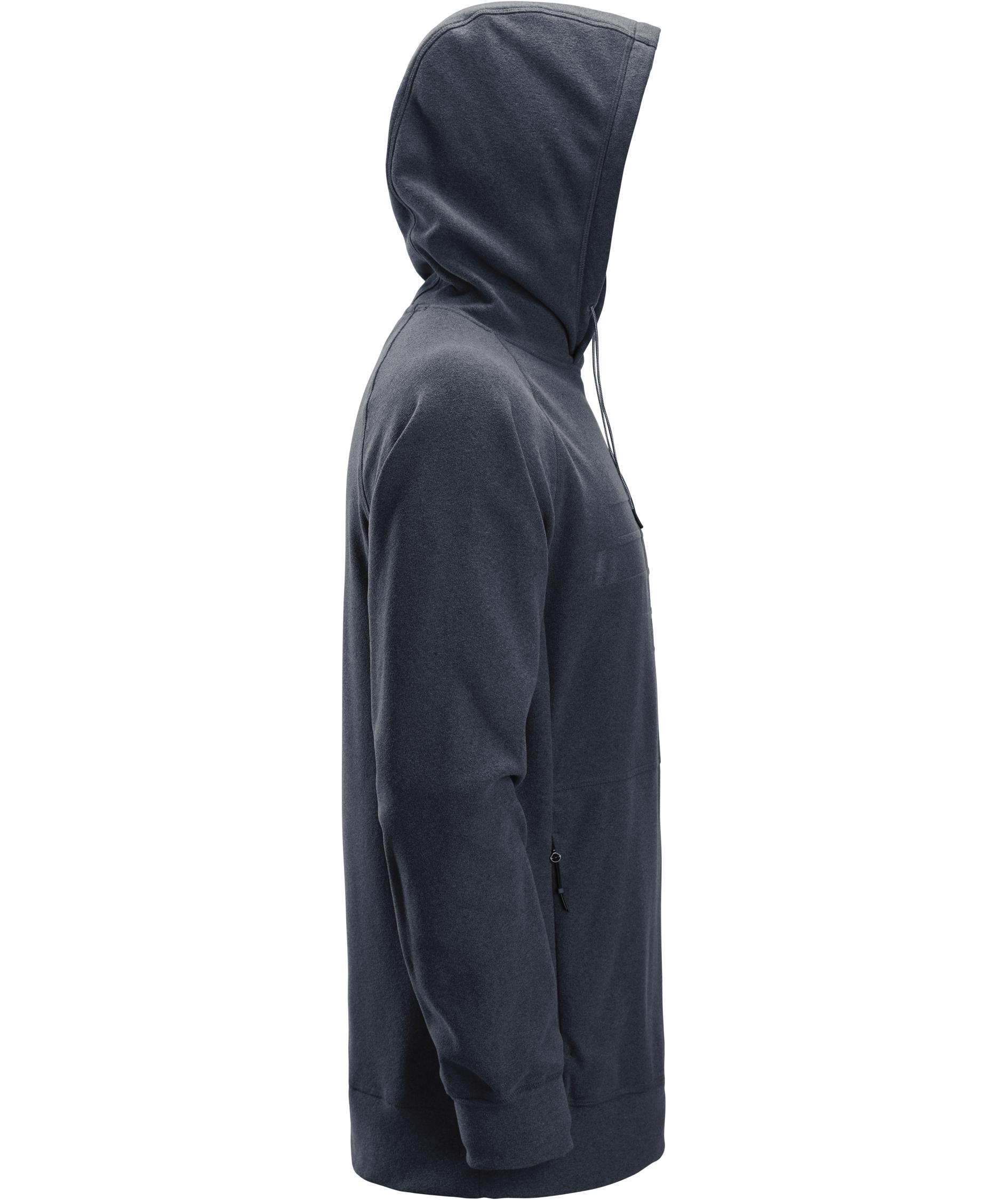 Snickers AllroundWork Polartec&reg; terry hoodie 8075, Dark Navy Melange, large image number 2