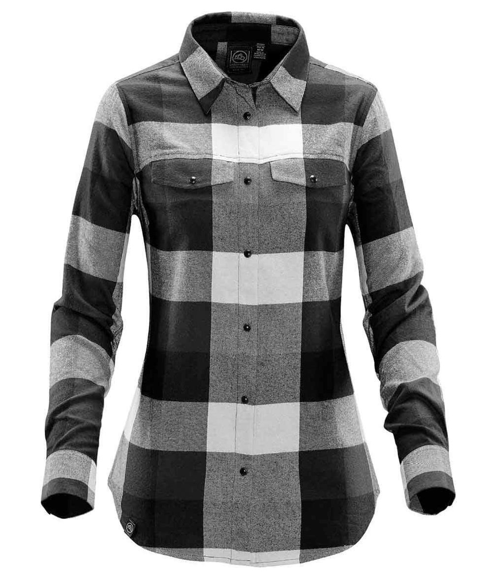 Stormtech Logan skjortor till dam, Svart/Gr&aring;