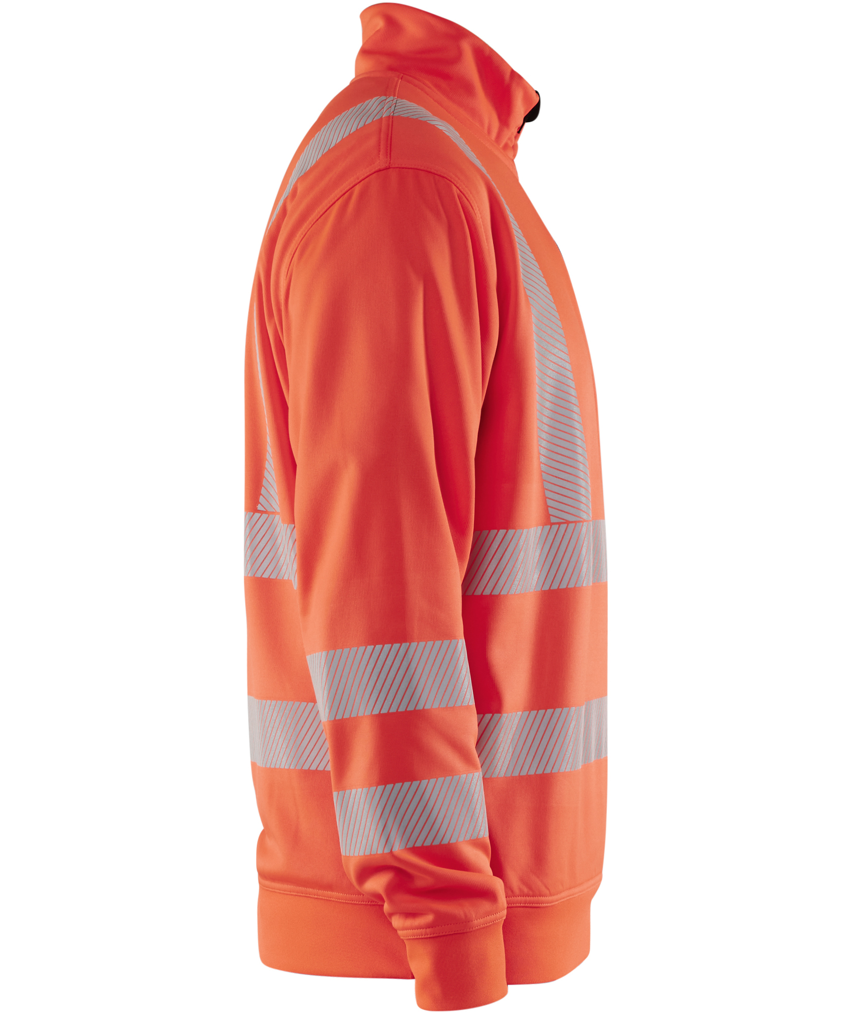 Bl&aring;kl&auml;der half zip collegegenser, Hi-Vis R&oslash;d, large image number 2