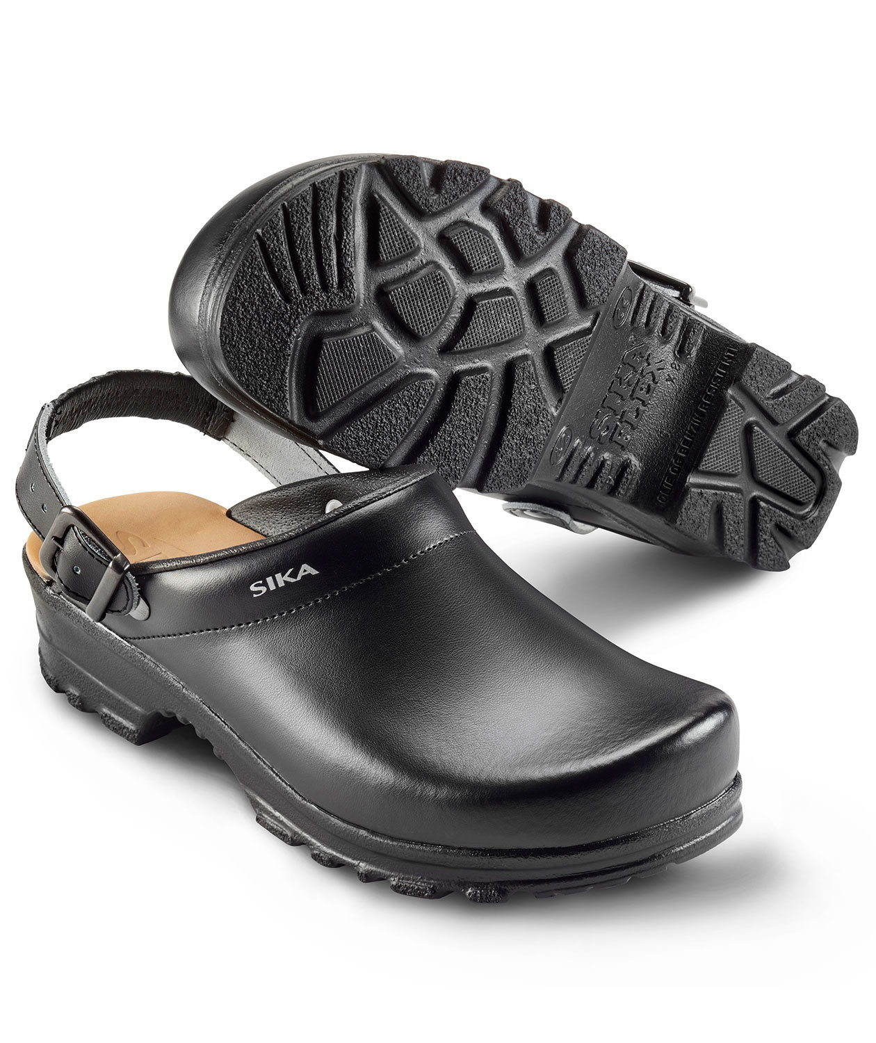 Sika Flex tr&aelig;sko LBS med h&aelig;lrem OB, Sort, large image number 0