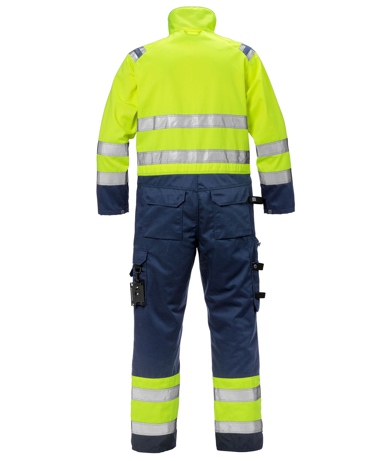 Fristads kjeledress 8026, Hi-vis gul/marinebl&aring;