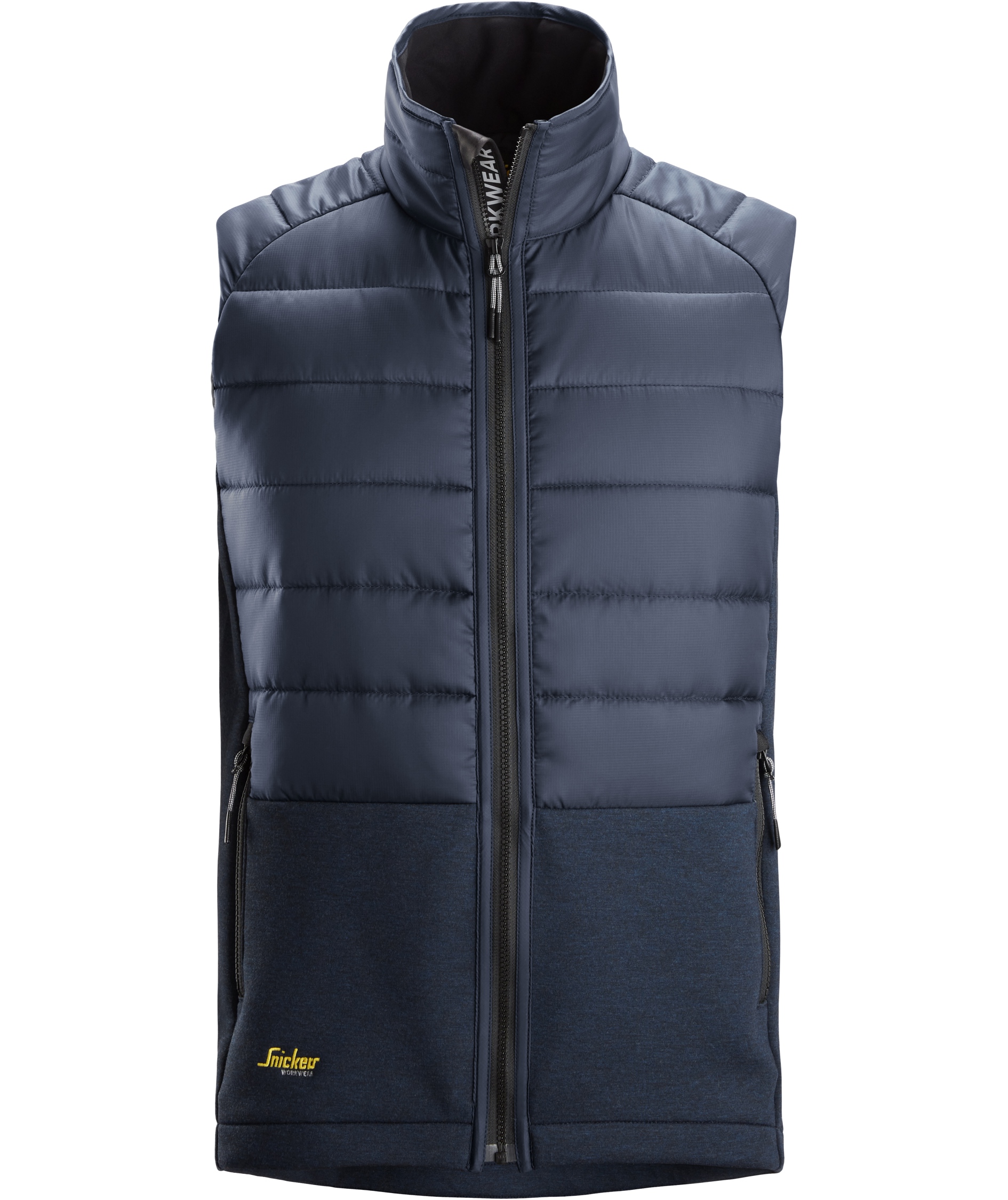 Snickers FlexiWork hybridv&auml;st 4902, Navy/Dark Navy Melange