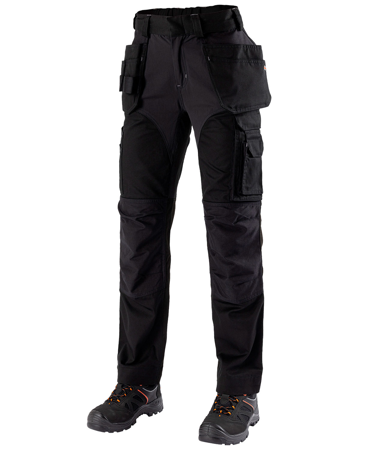 L.Brador 1843PB-W women&acute;s craftsman trousers full stretch, Black, Black, swatch