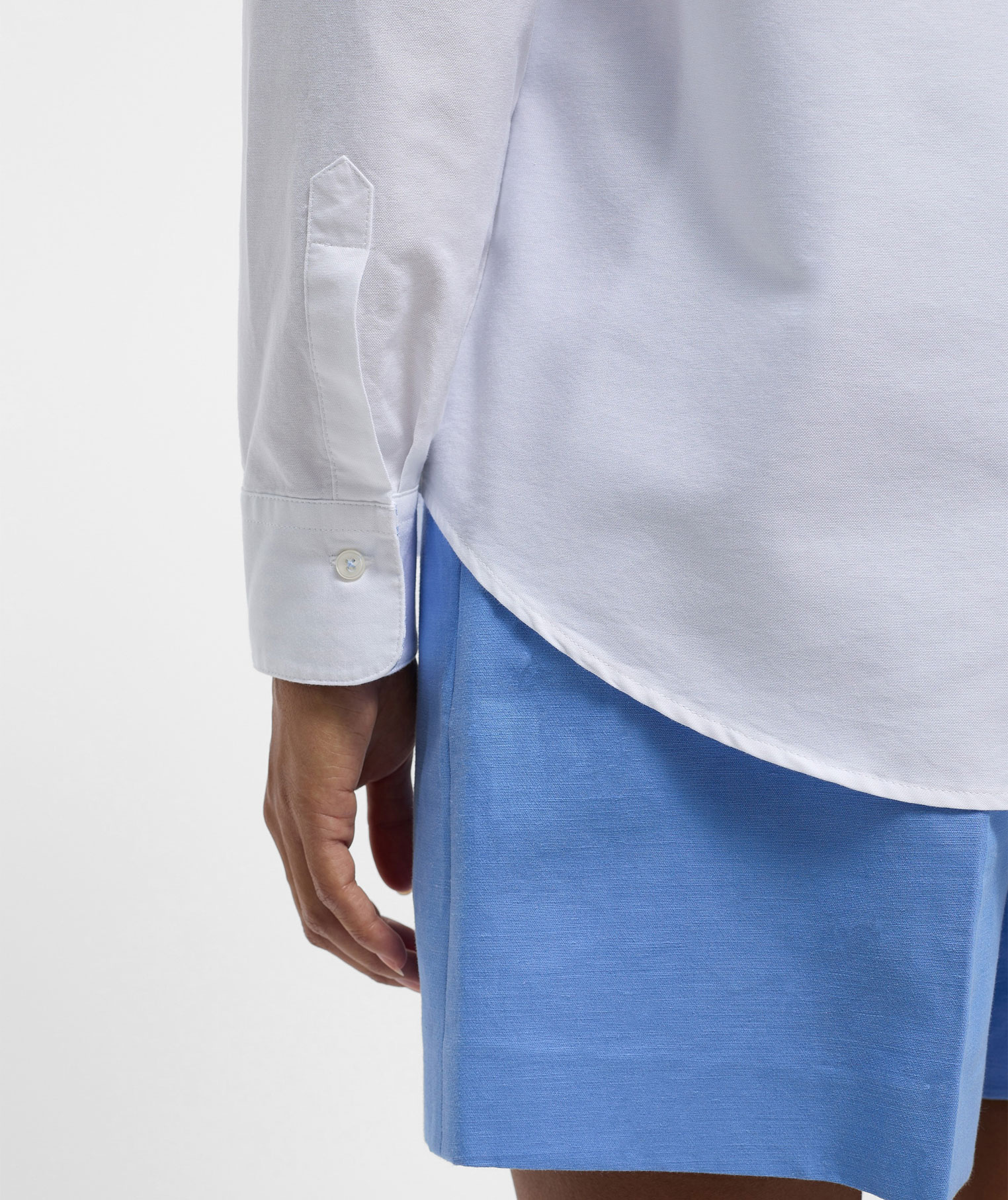 Eterna Regular Fit Oxford skjorta dam, White, large image number 3