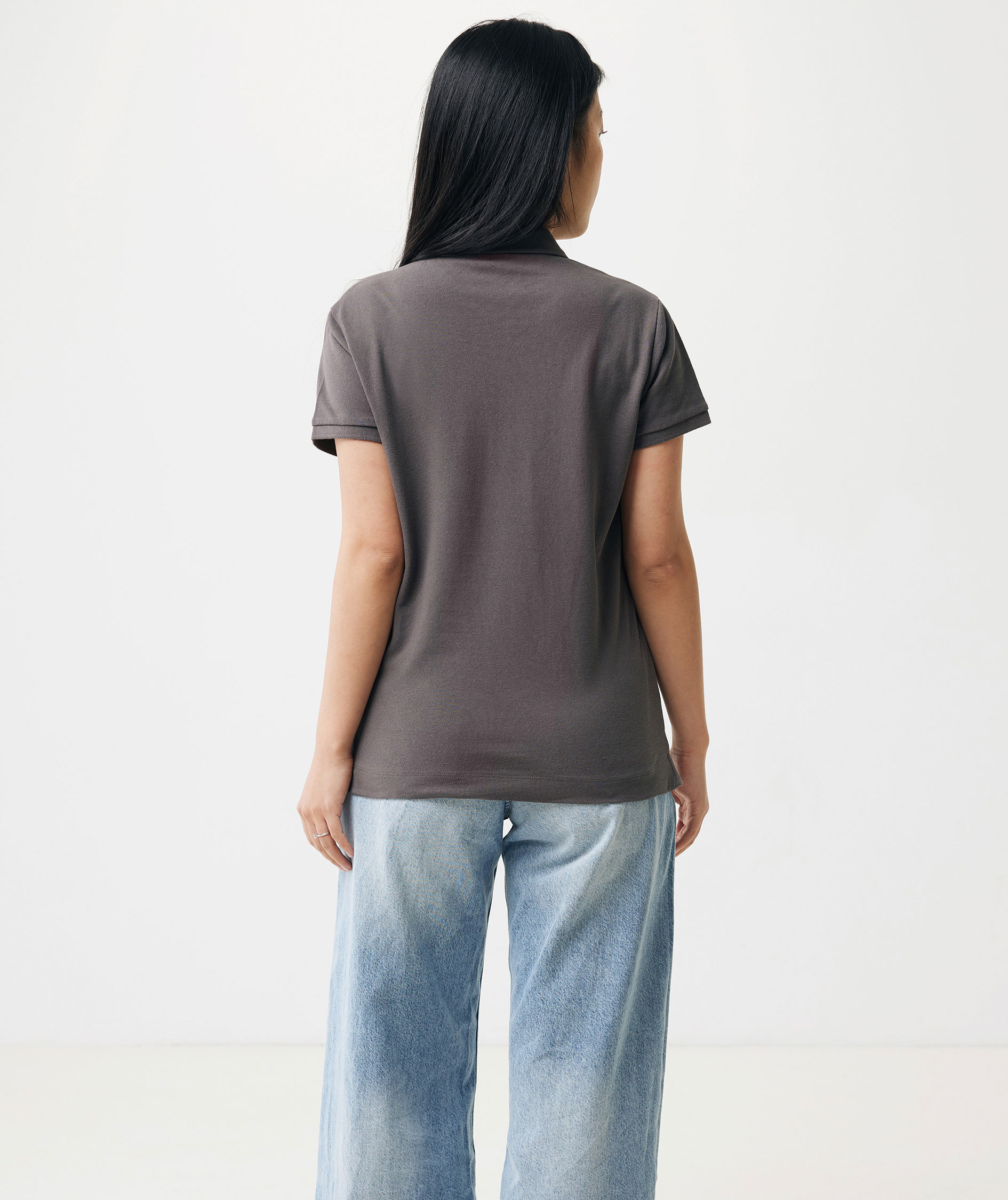 Iqoniq Yosemite Damen Poloshirt, Steinkohle, large image number 3