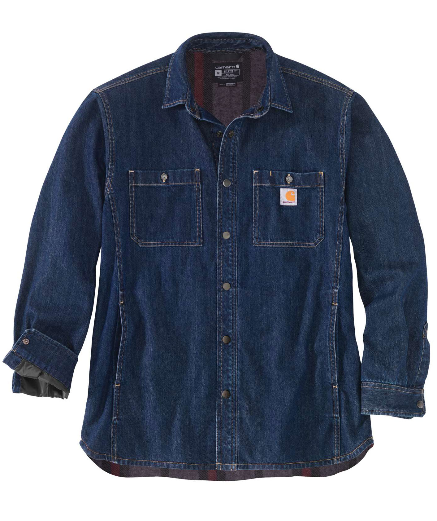 Carhartt denim skjorta fleecefodrad, Glacier