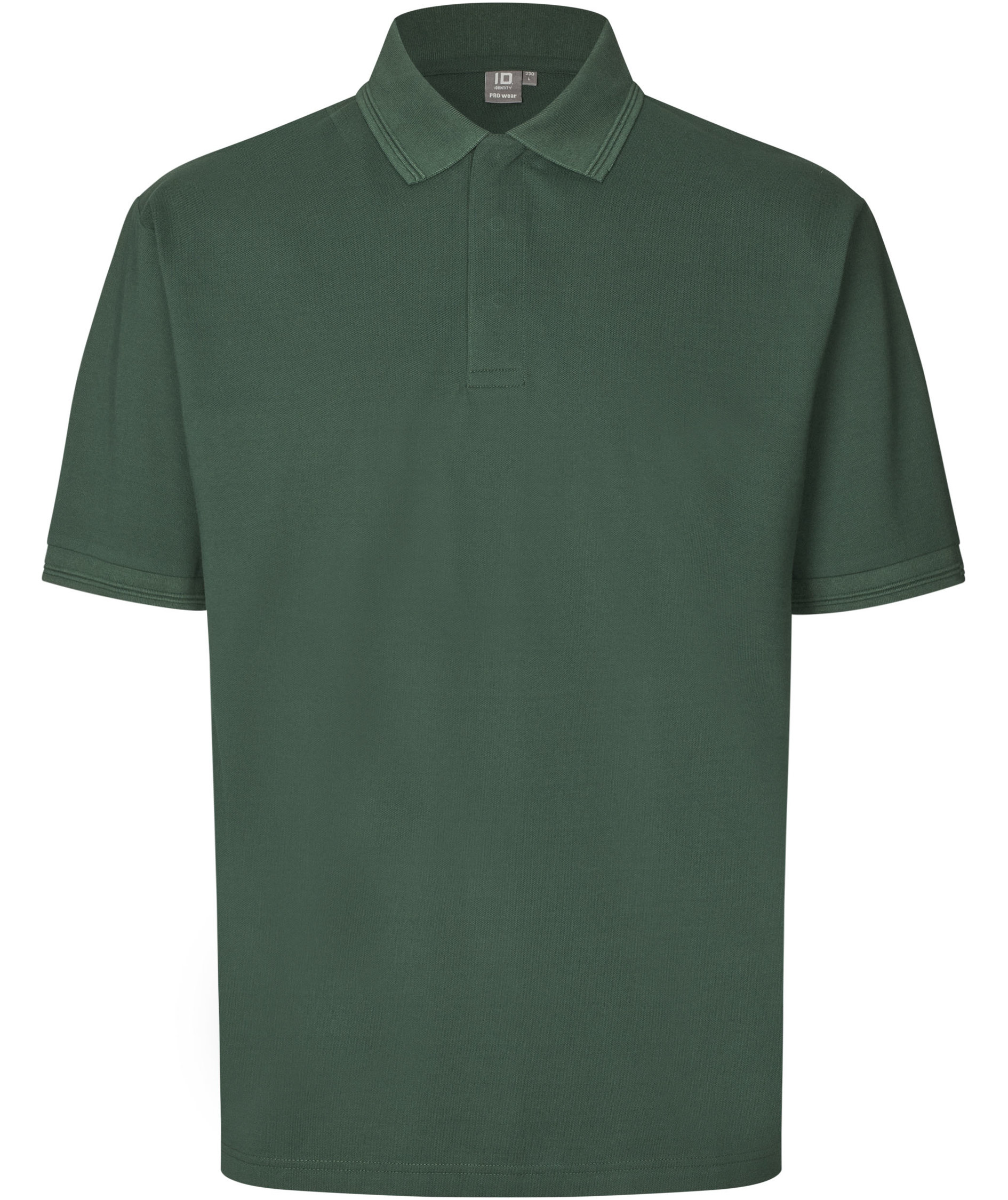 ID PRO Wear Pik&eacute;-tr&ouml;ja med tryckknappar, Flaskgr&ouml;n, Flaskgr&ouml;n, swatch