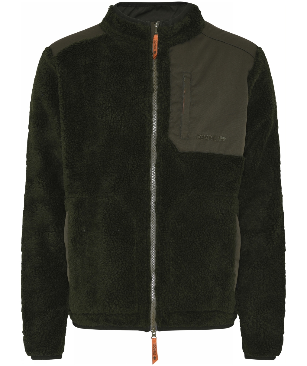 Dovre p&auml;lsfiberjacka med ull, Gr&ouml;n