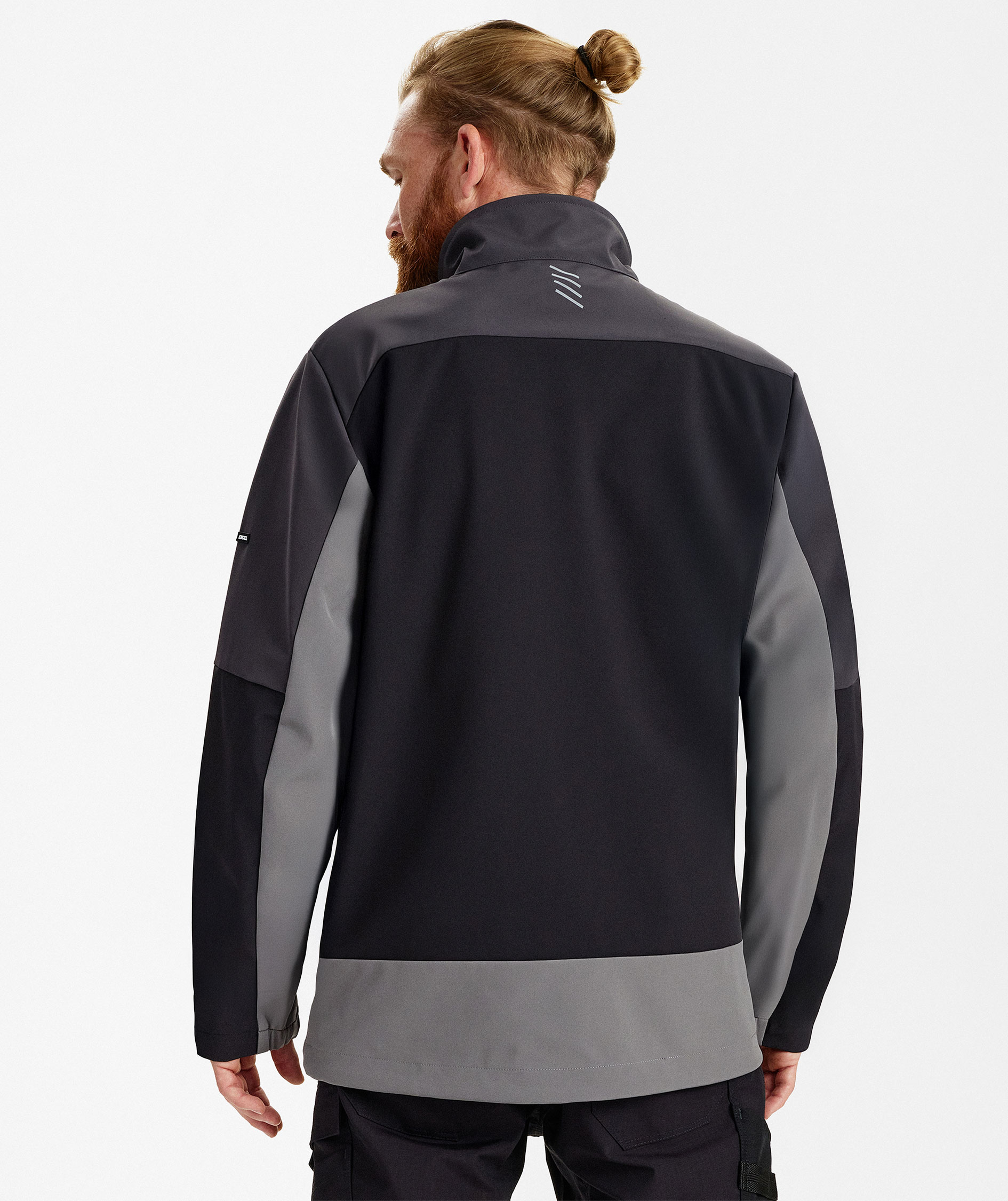 Engel Entire softshelljakke, Black/Anthracite Grey, large image number 4