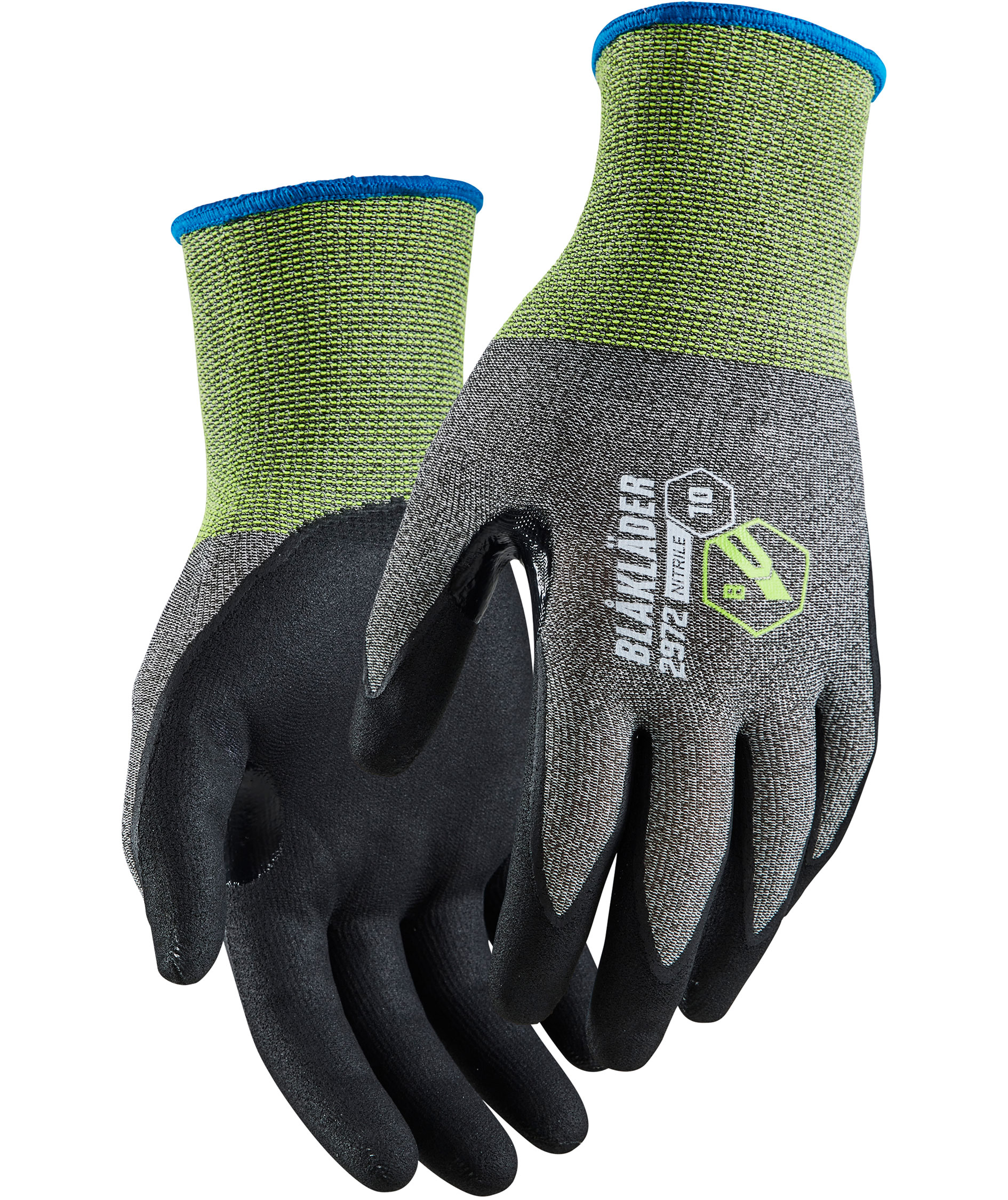 Bl&aring;kl&auml;der 2972 sk&auml;rskyddshandskar Cut B, Svart