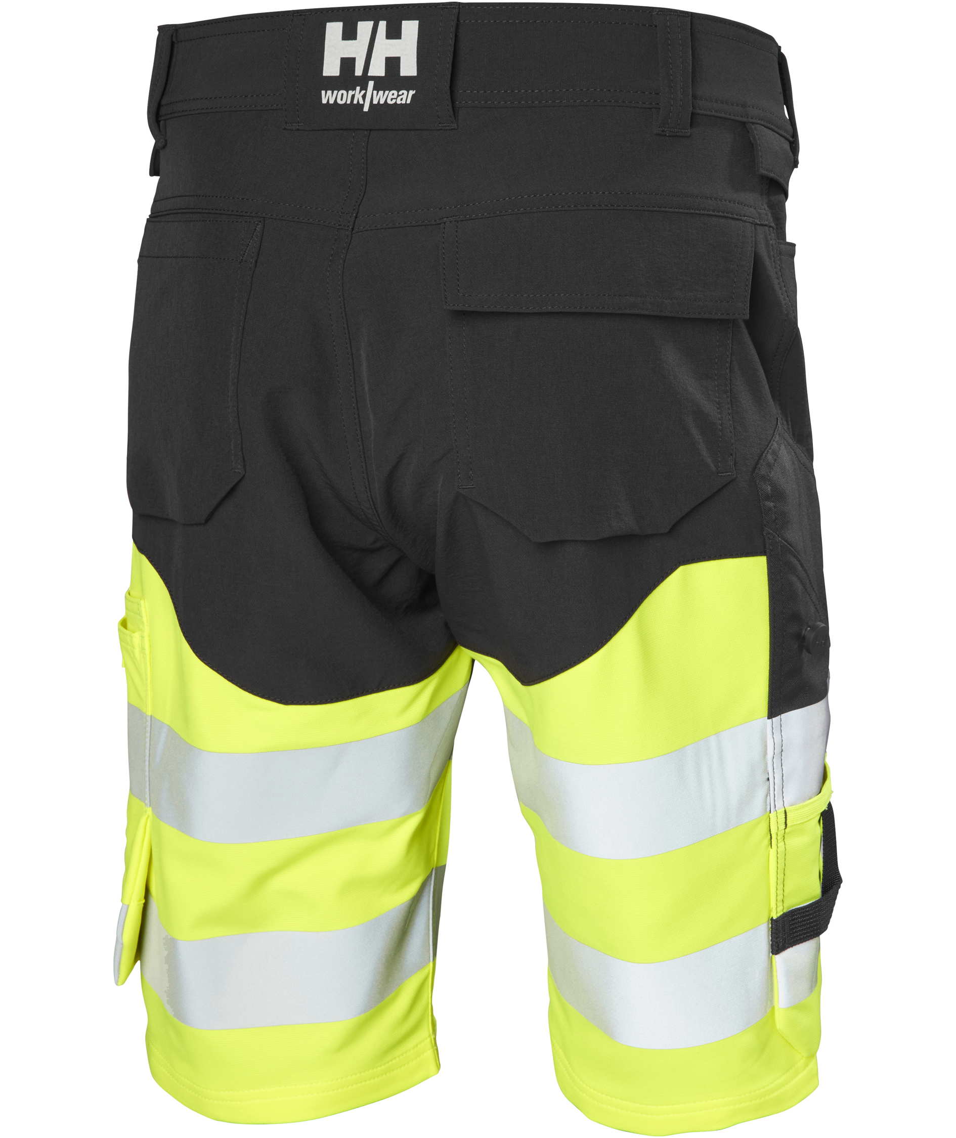 Helly Hansen Alna 4X Connect&trade; arbeidsshorts full stretch, Hi-vis Gul/Ebony, large image number 2