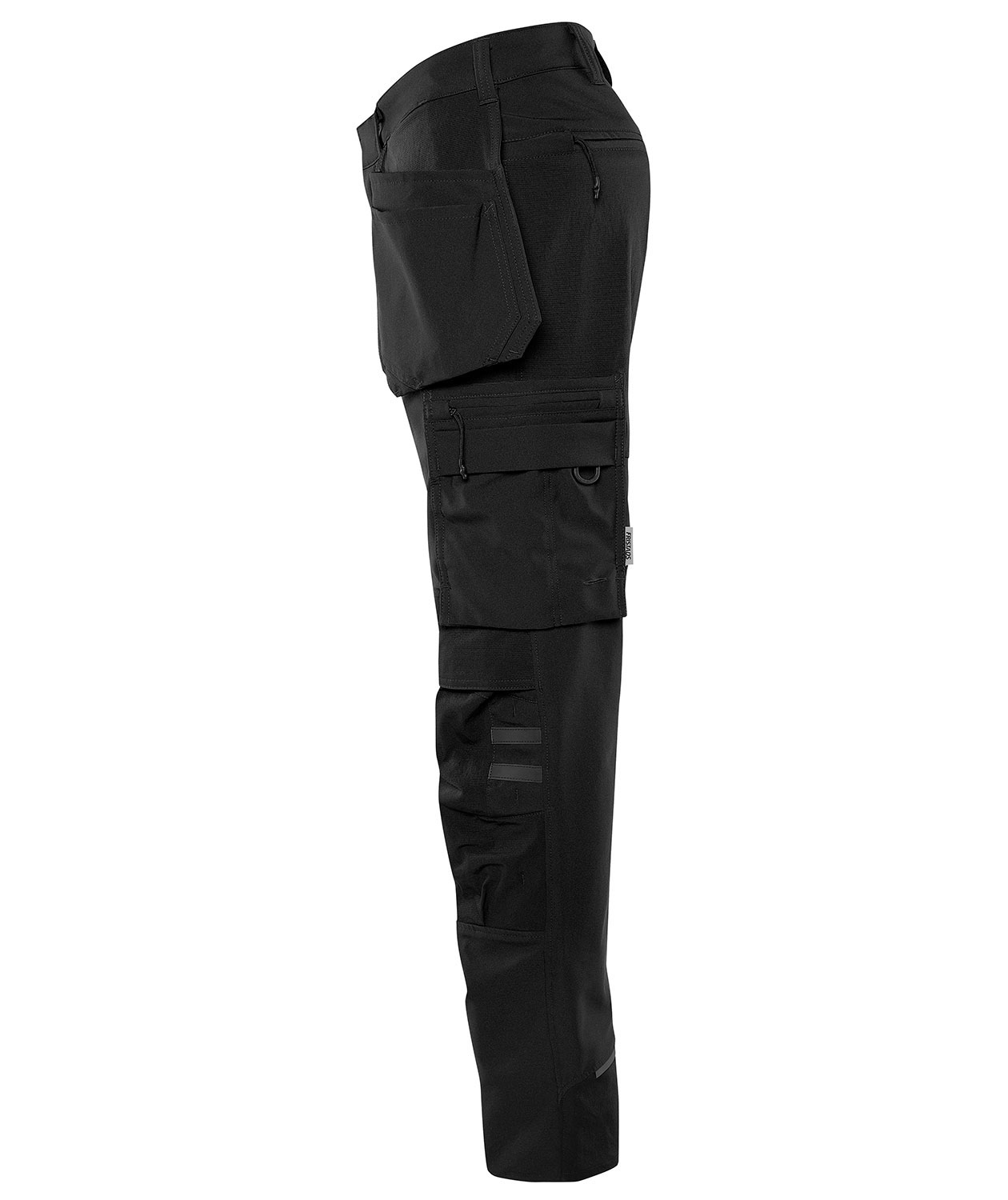 Fristads h&aring;ndverksbukse 2596 LWS full stretch, Svart, large image number 5