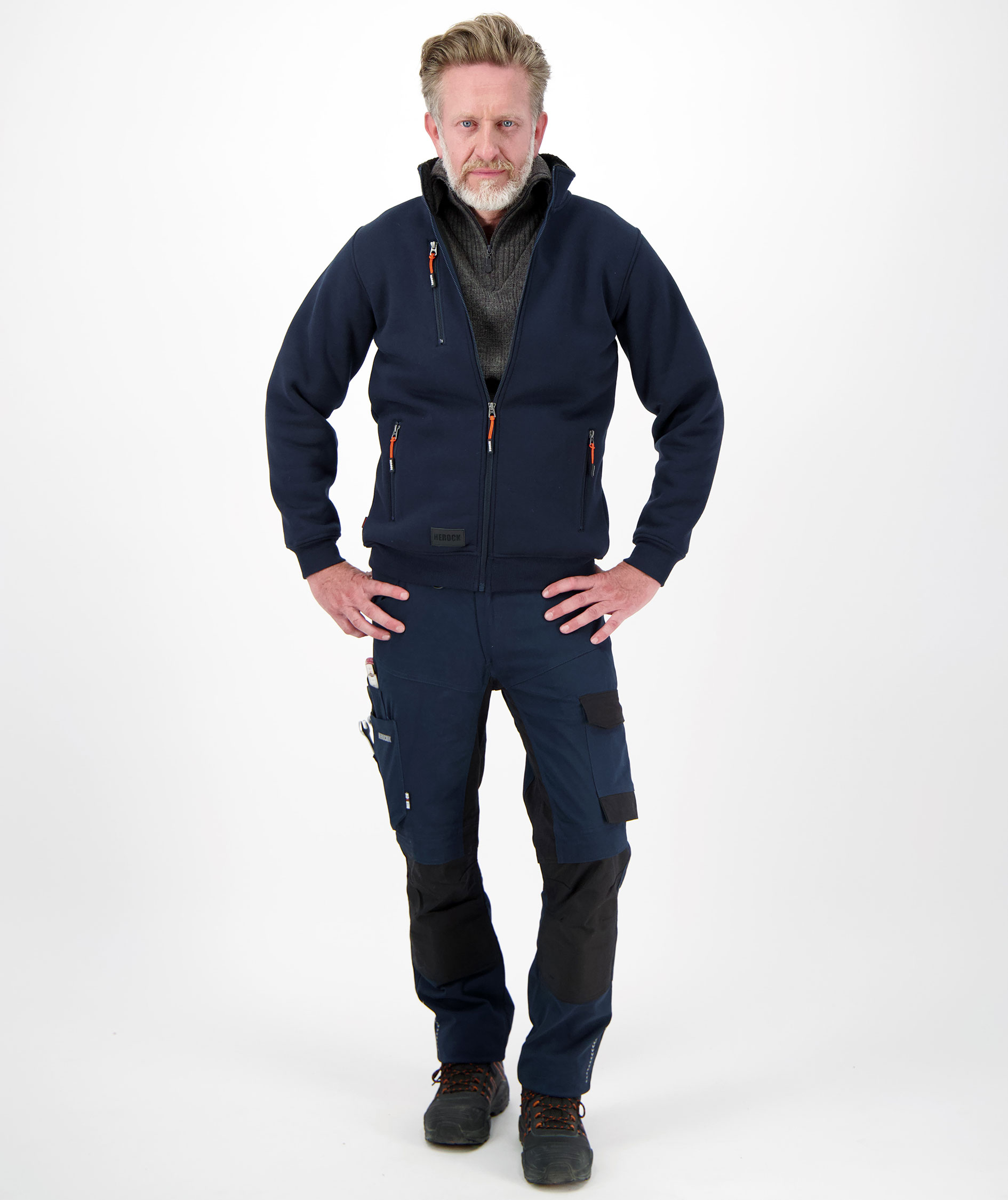 HEROCK Otar cardigan, Navy