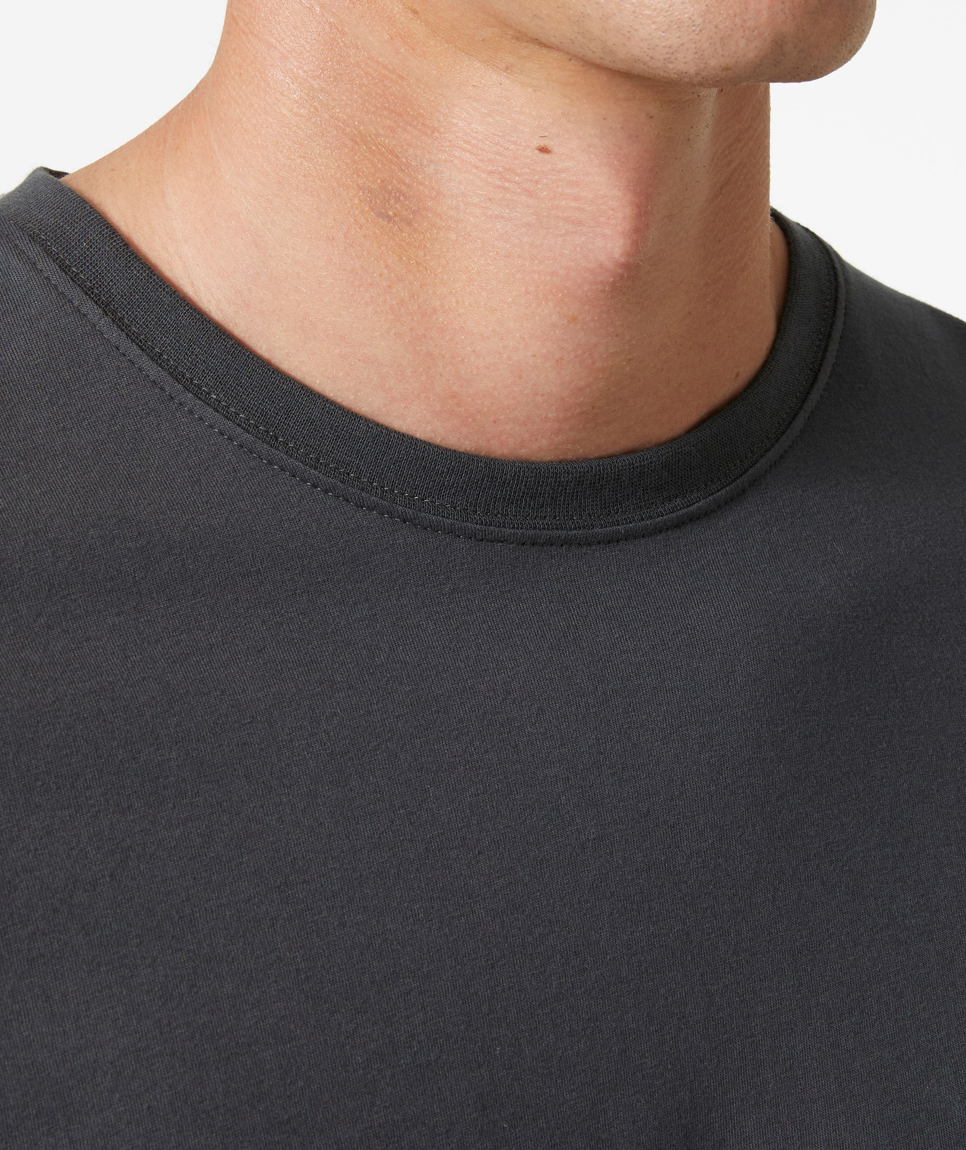 Helly Hansen Classic langermet T-skjorte, M&oslash;rkegr&aring;, large image number 4