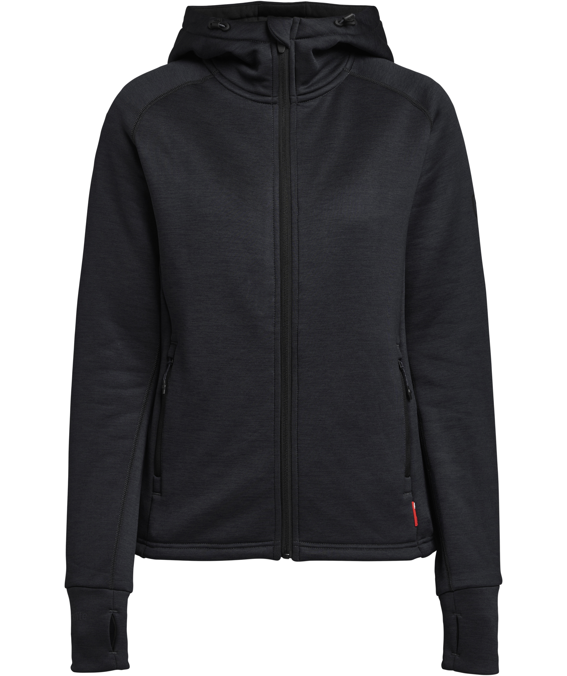Tenson TXlite women's hoodie with full zipper, Black