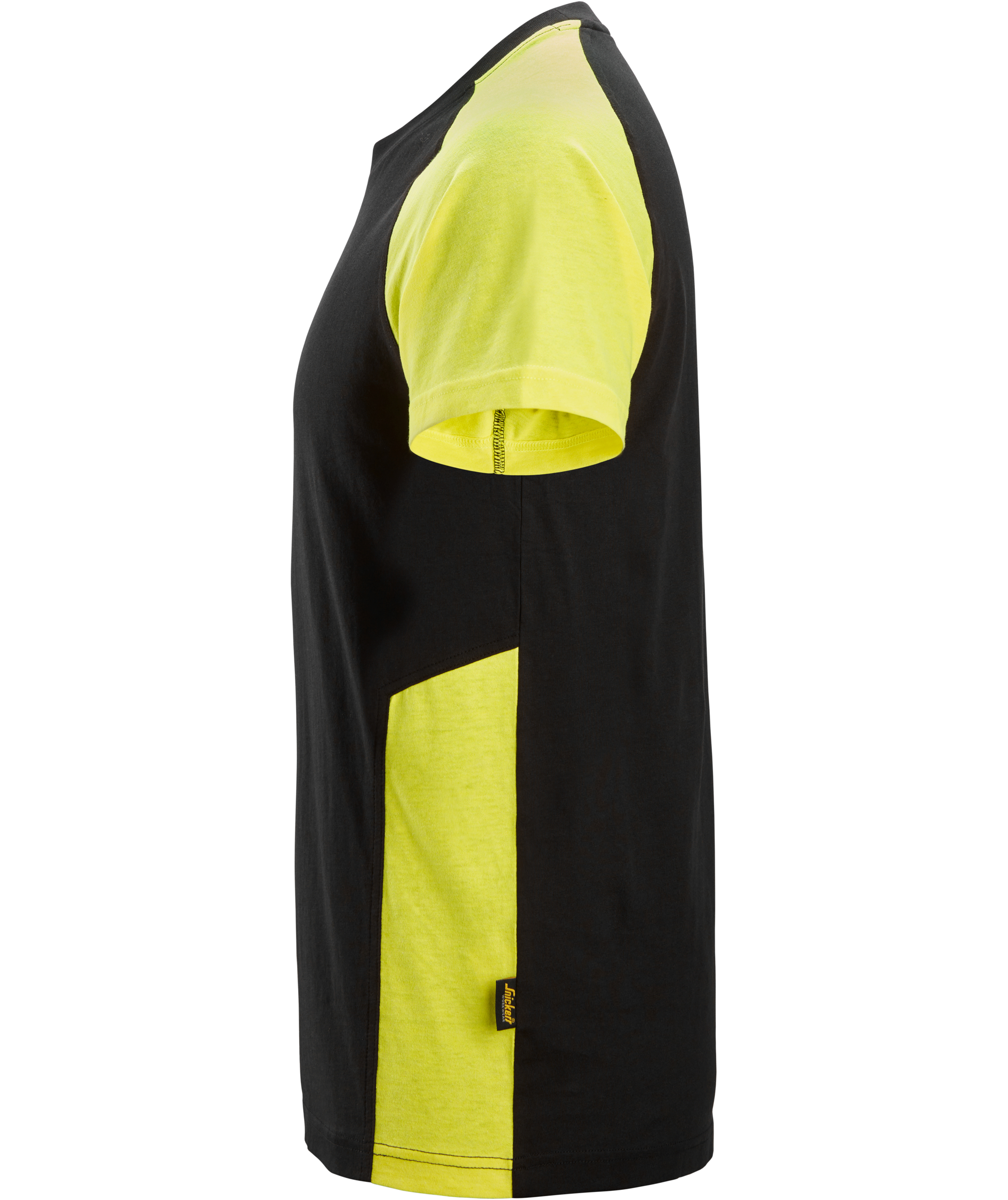Snickers T-skjorte 2550, Svart/Hi-Vis Gul, large image number 3