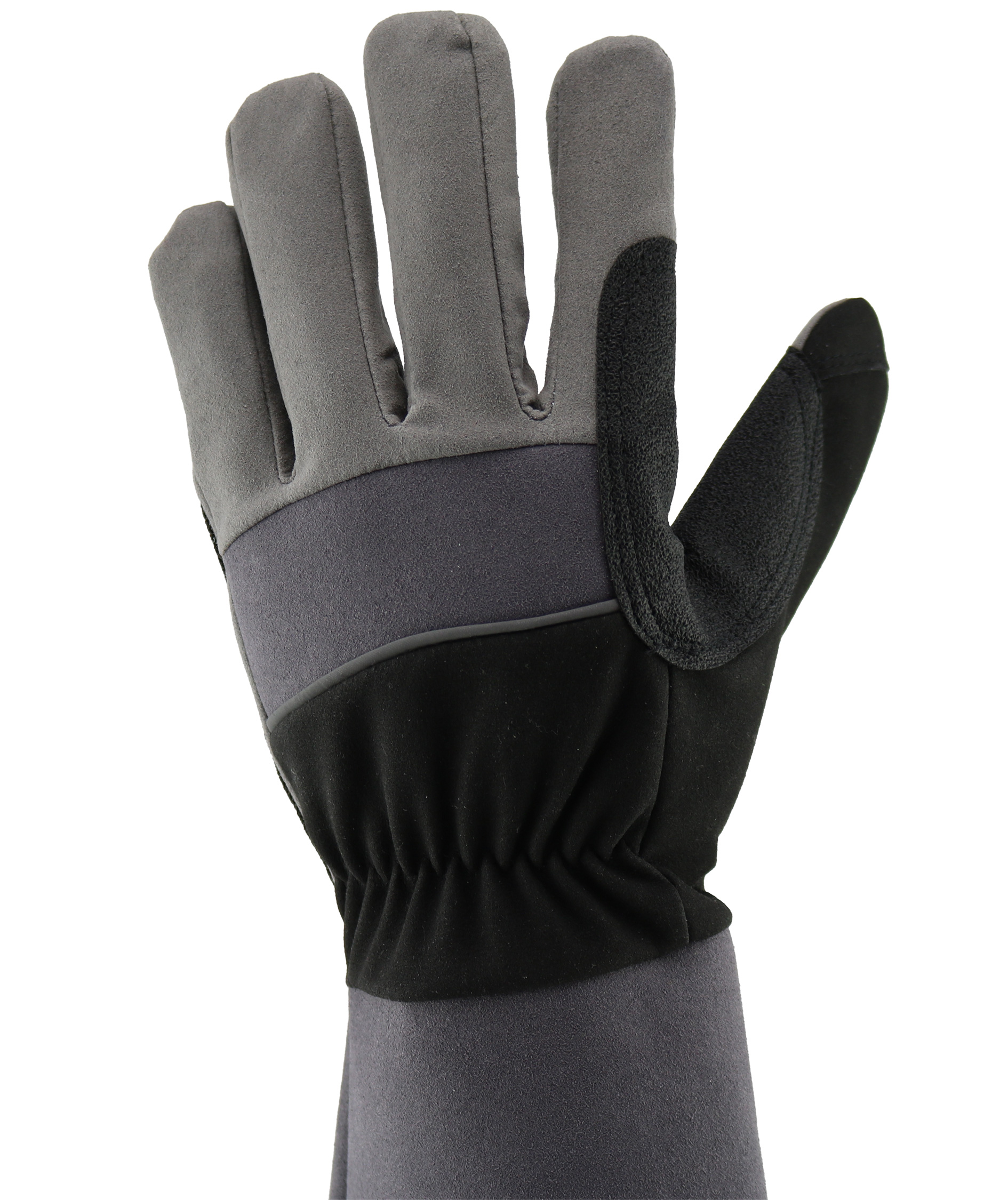 OX-ON Garden Supreme 5602 havehandsker, Gr&aring;/Sort