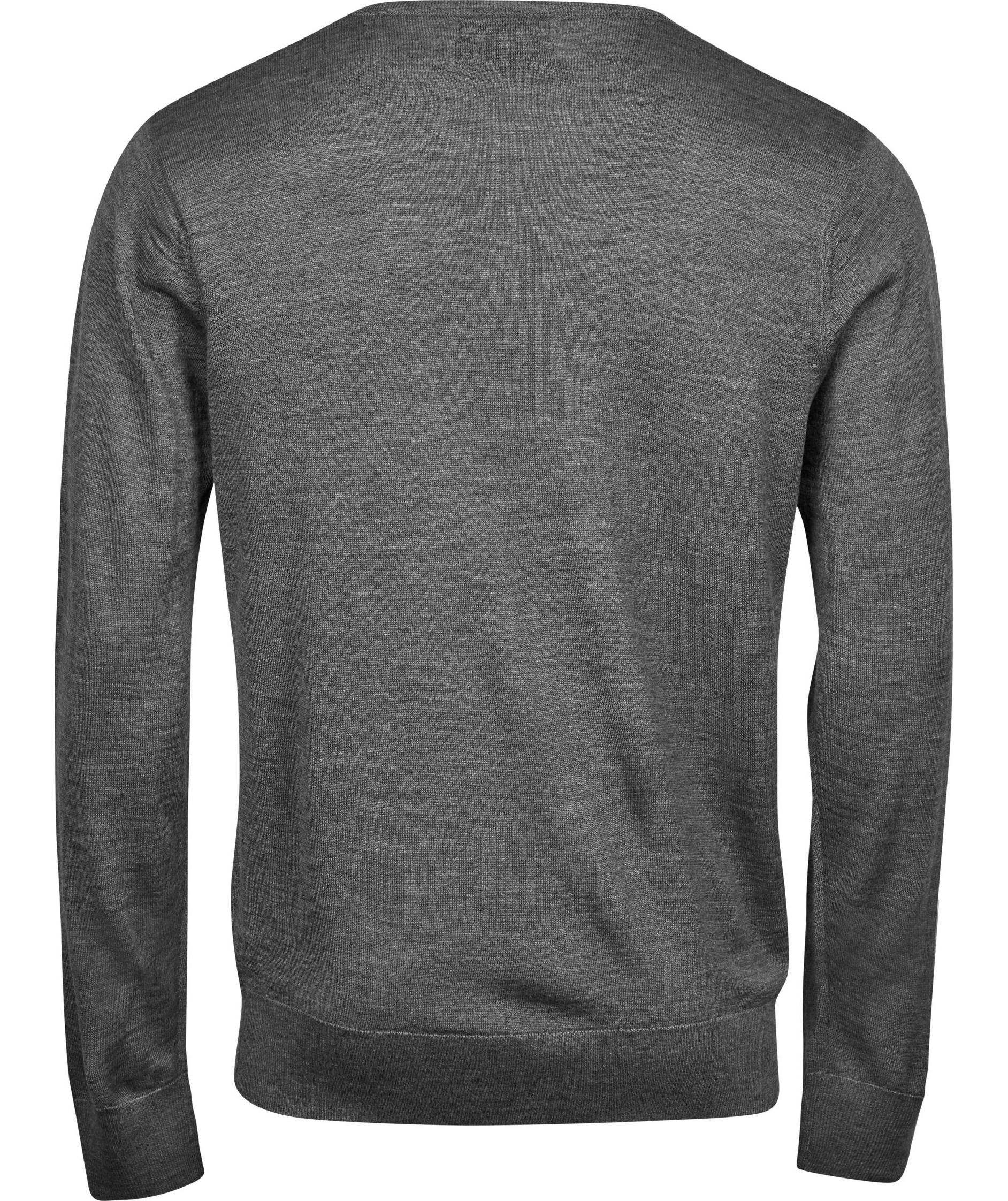 Tee Jays Crew Neck pullover with merino wool, Grey melange, large image number 1