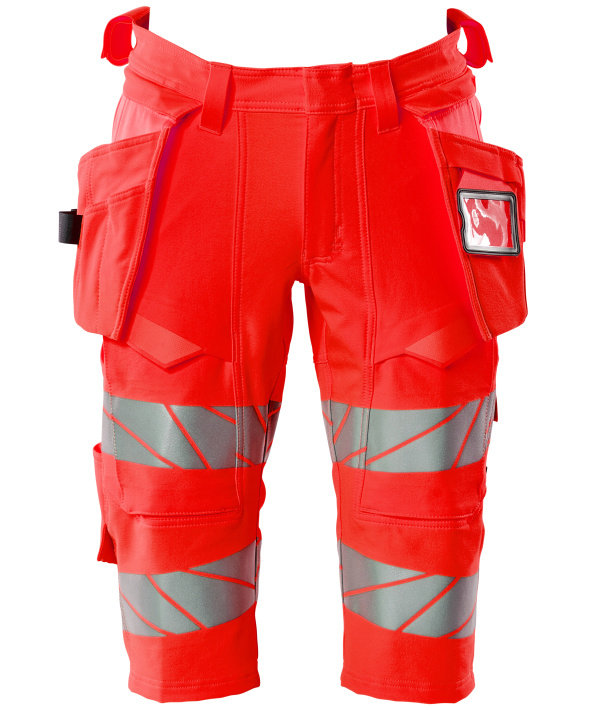 Mascot Accelerate Safe Handwerkershorts Full stretch, Hi-Vis Rot, Hi-Vis Rot, swatch