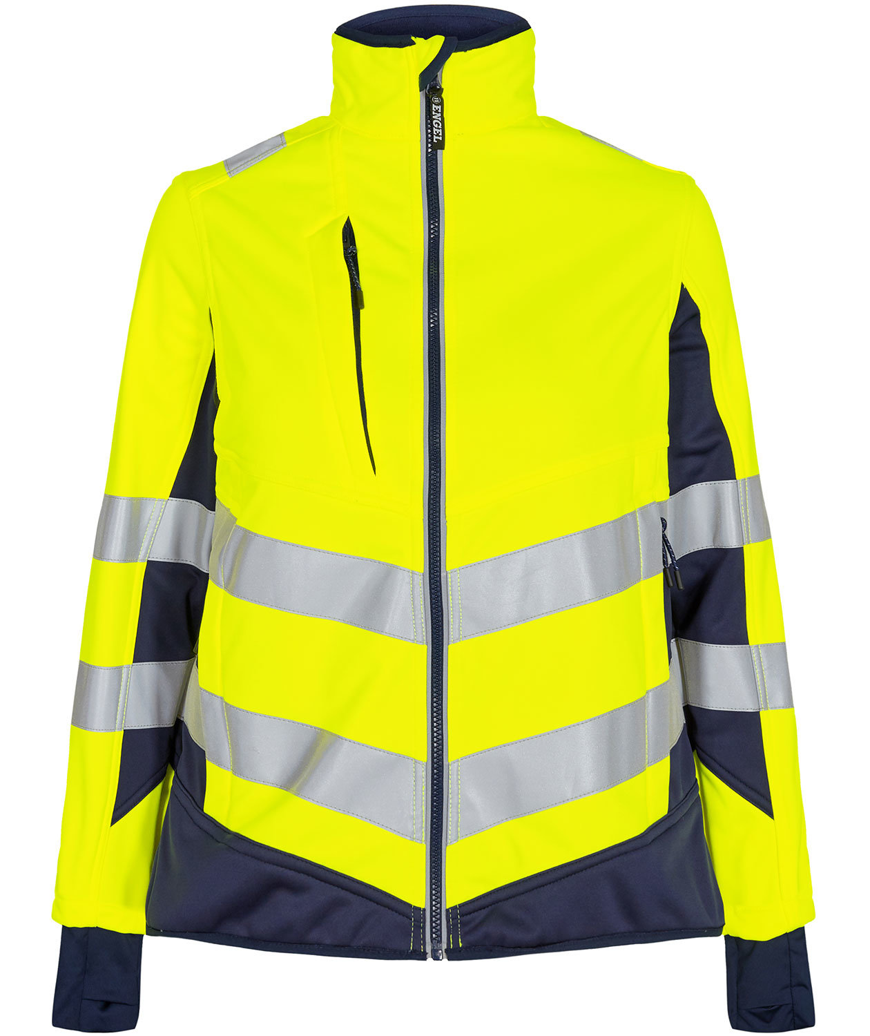 Engel Safety dame softshelljakke, Gul/Blue Ink, Gul/Blue Ink, swatch