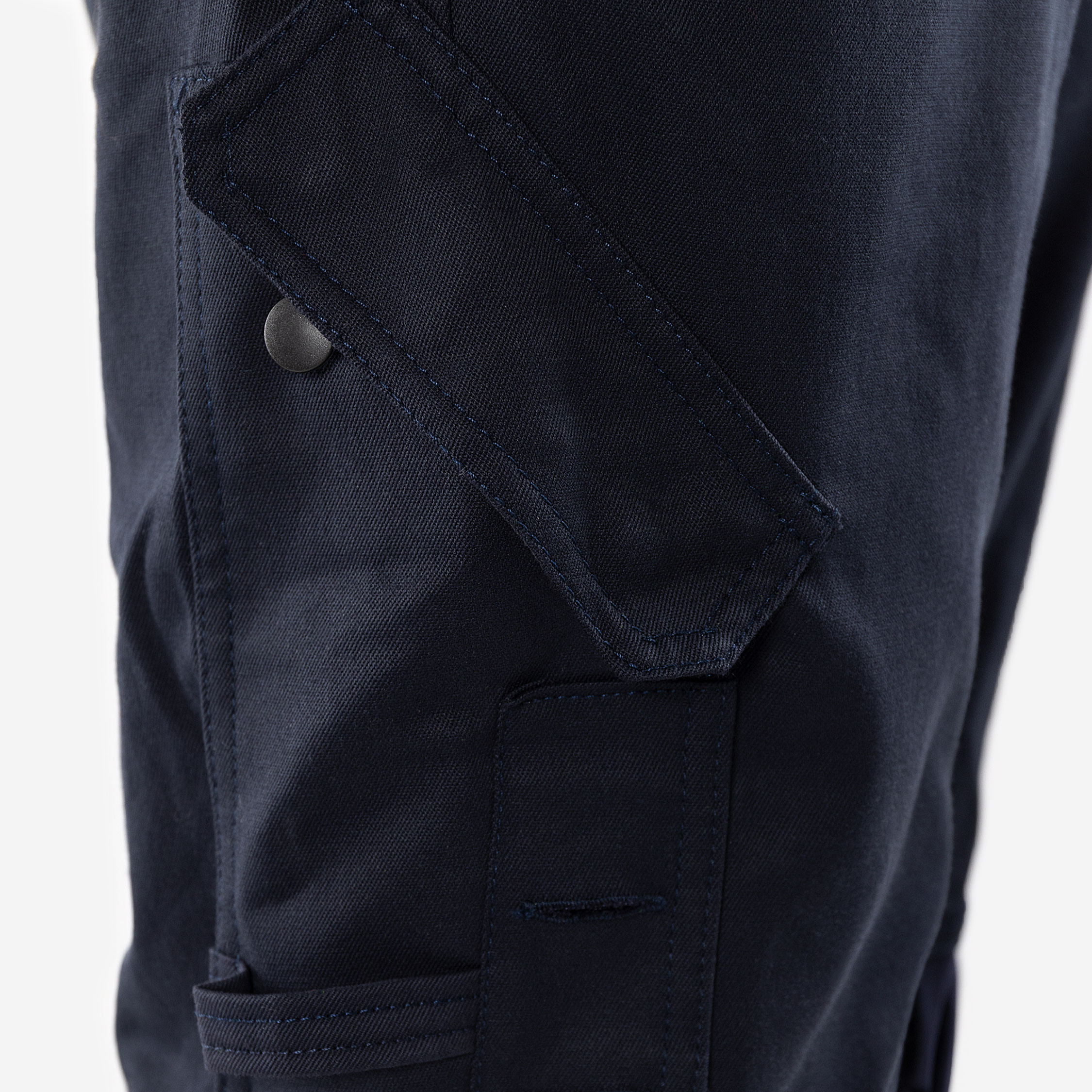 Fristads Flamestat bib and brace 2168 ATHF full stretch, Hi-Vis Yellow/Dark Marine, large image number 6