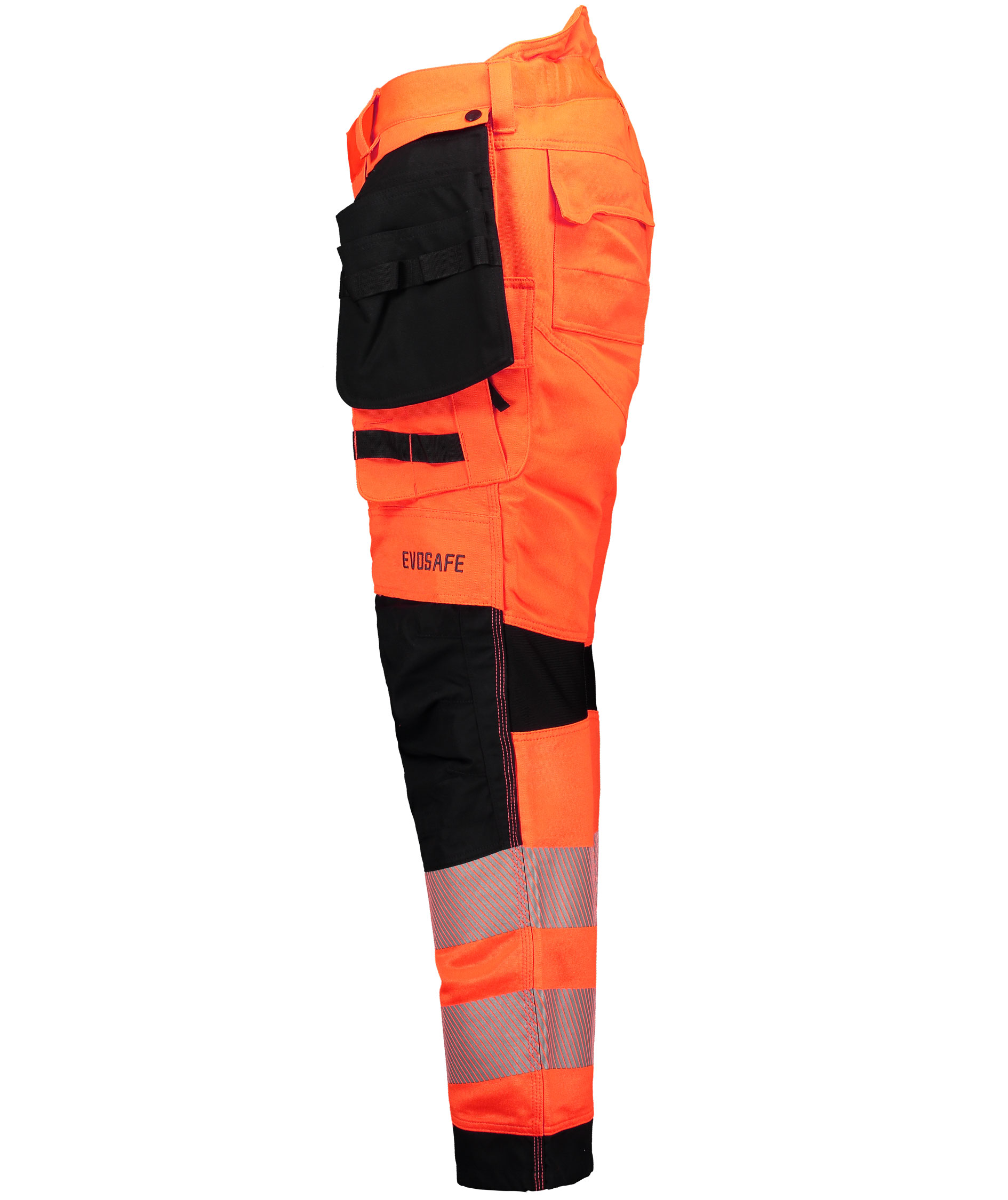 Viking Rubber Evosafe craftsman trousers, Hi-Vis Orange/Black, large image number 2