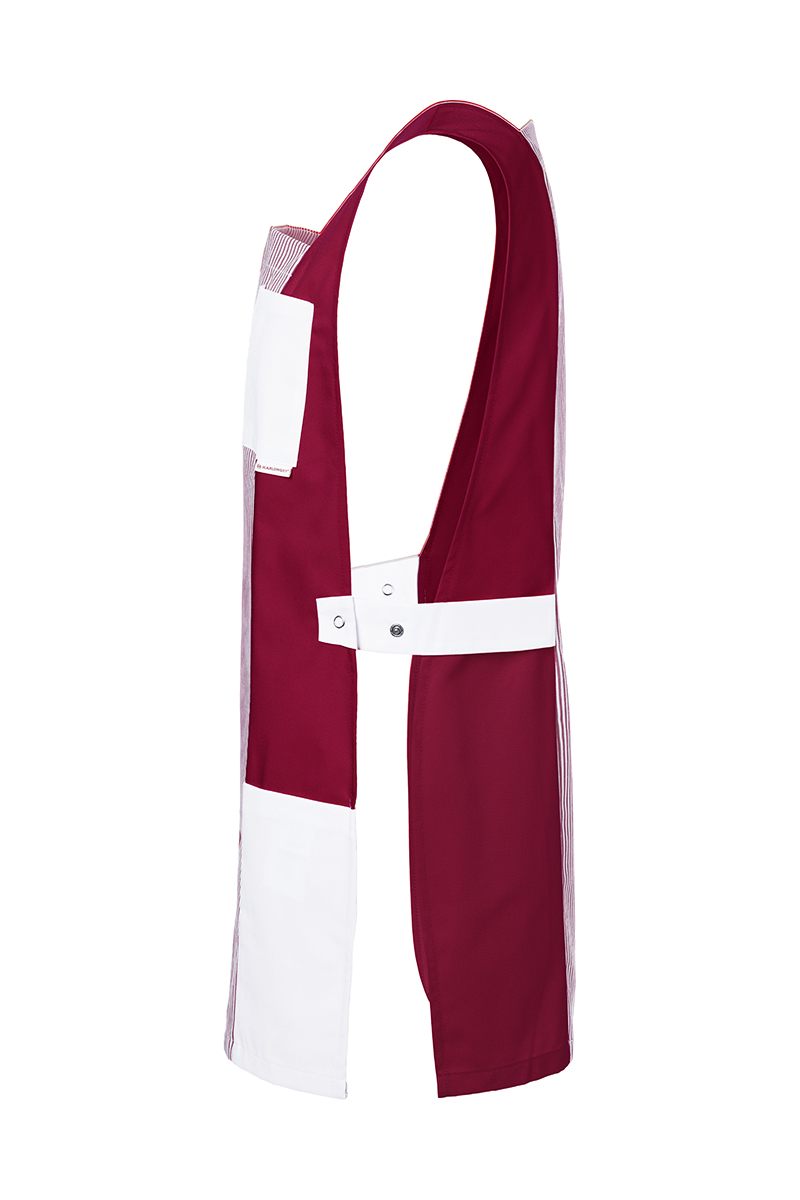 Karlowsky Nala Damen Sandwich Sch&uuml;rze, Bordeaux/white, large image number 3