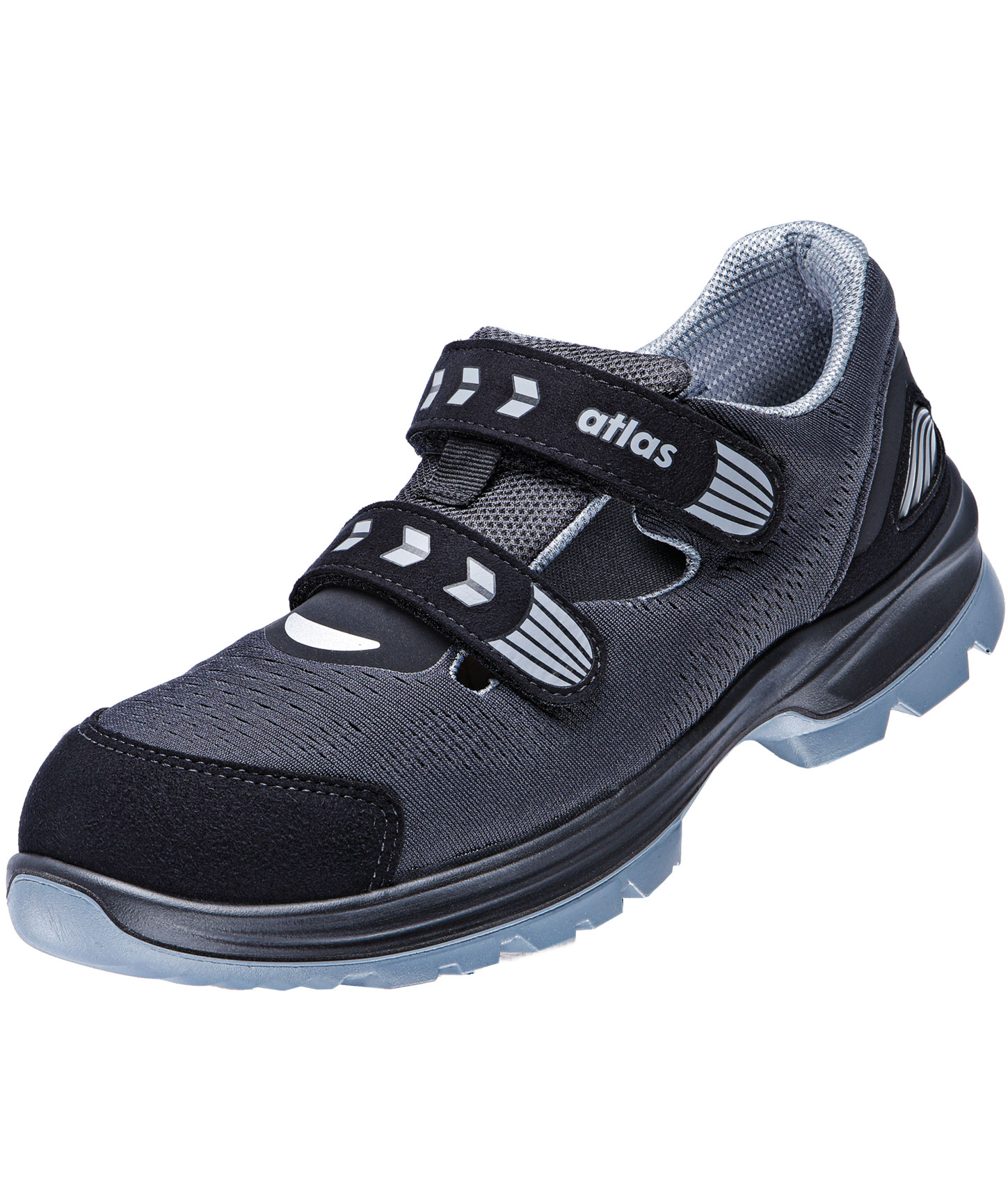 Atlas Flash 1600 W12 safety sandals S1, Black
