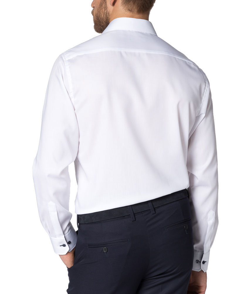 Eterna Fein Oxford modern fit shirt, White, large image number 3