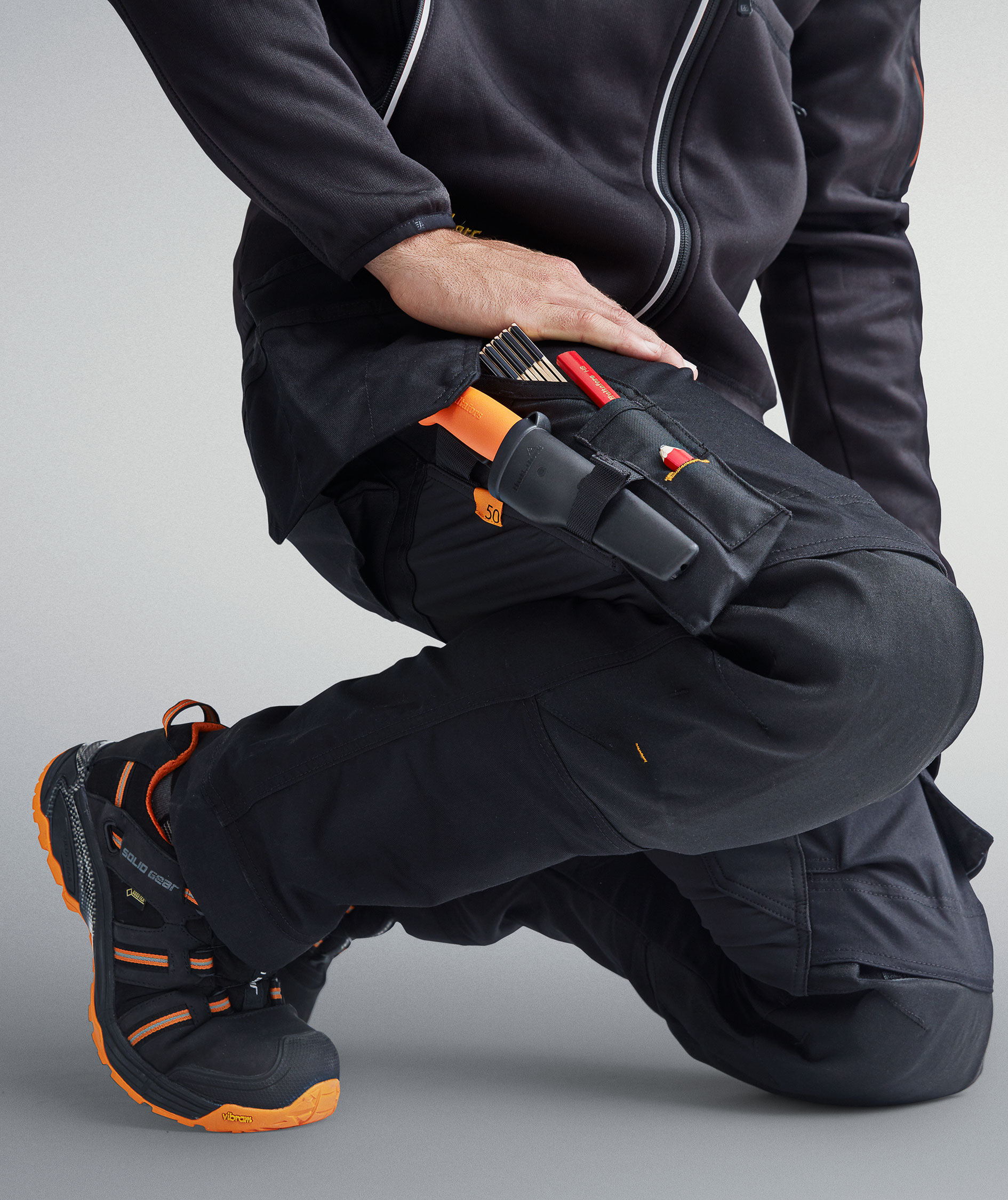 Snickers AllroundWork h&aring;ndverksbukse 6241, Svart, large image number 7