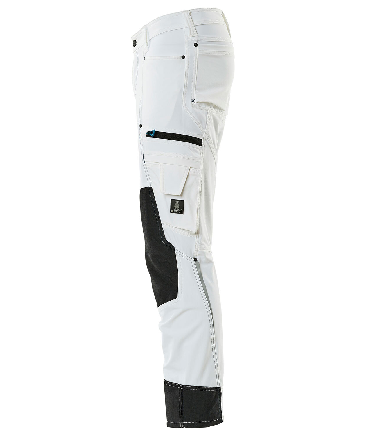Mascot Advanced work trousers full stretch, White, large image number 3