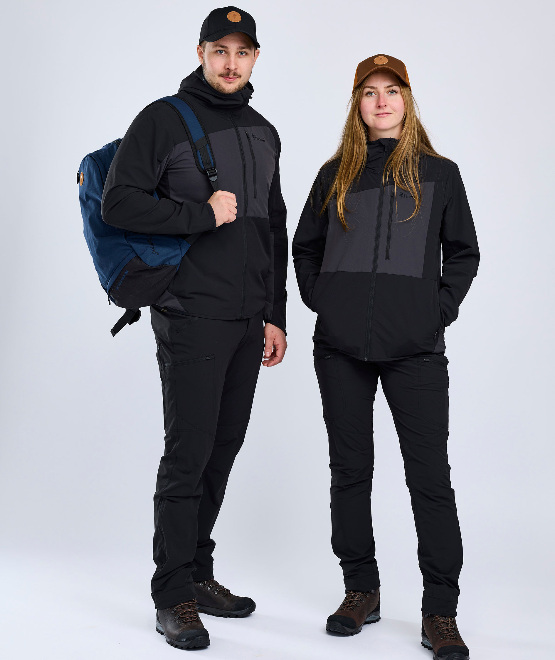 Pinewood Abisko Light damejakke, Black/Dark Anthracite, large image number 7