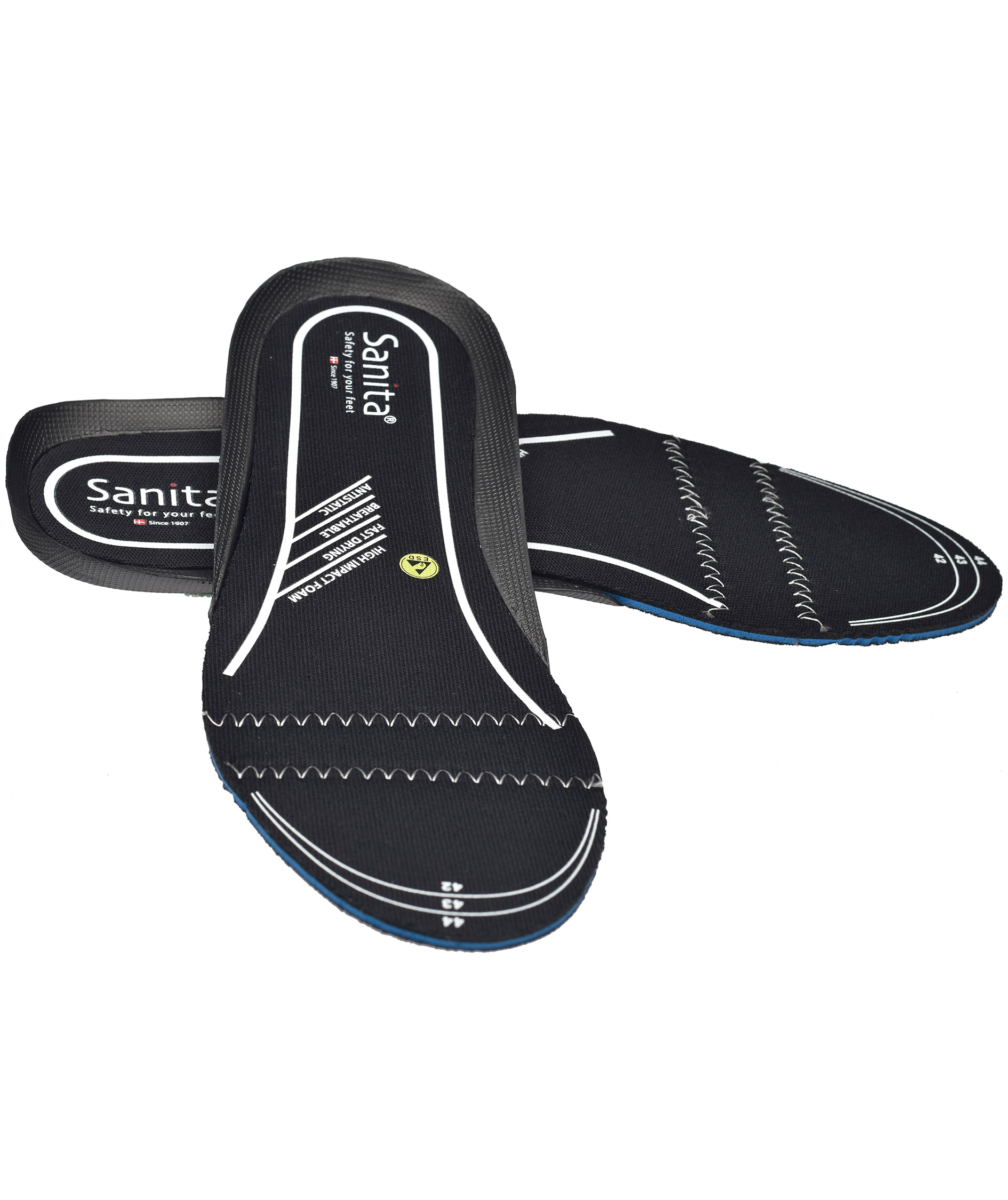 Sanita EnergySole&reg; Support insoles 4,5 mm, Black, large image number 0