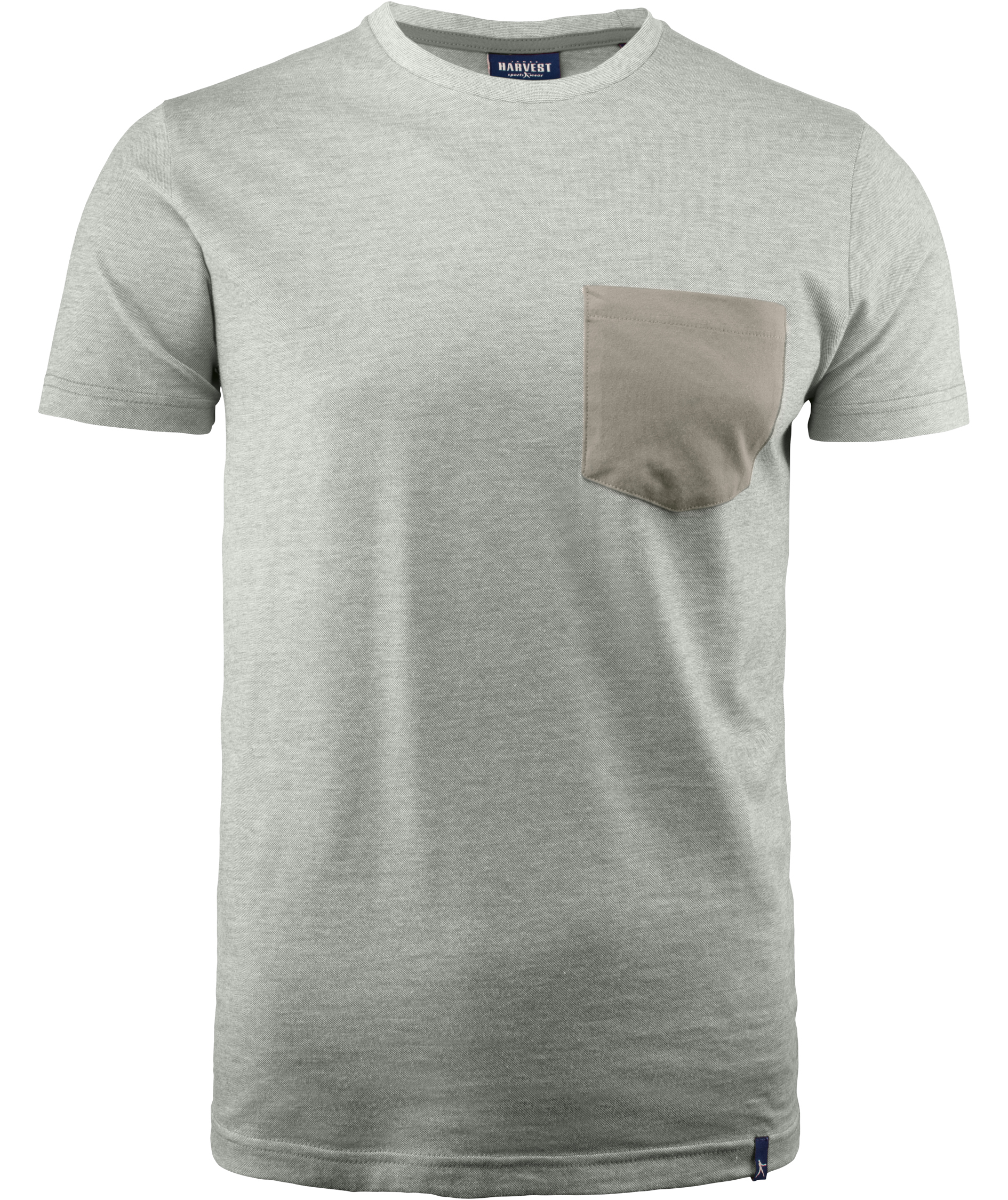 J. Harvest Sportswear Portwillow T-skjorte, Grey melange, Grey melange, swatch