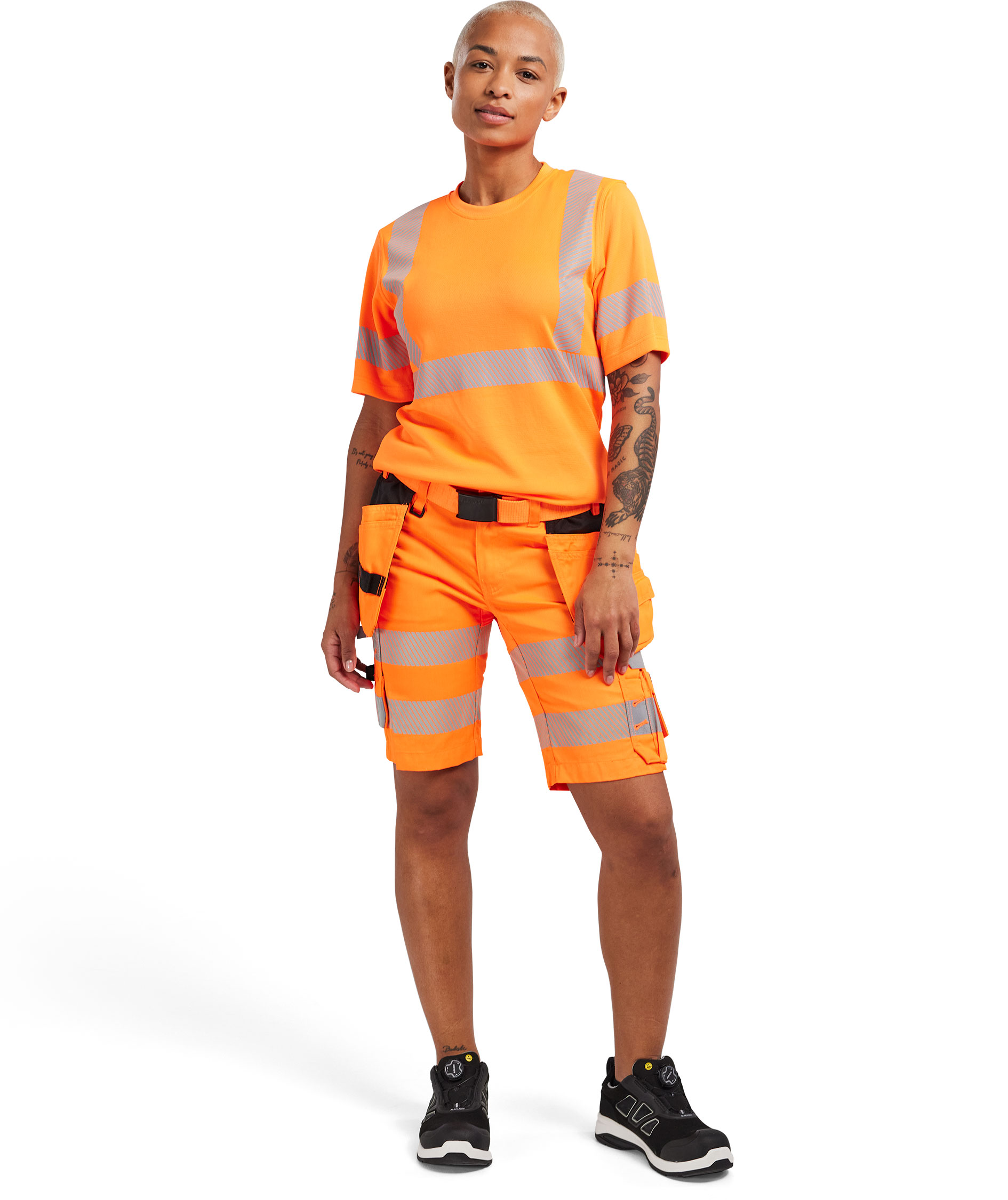 Bl&aring;kl&auml;der women's craftsman shorts, Hi-vis Orange, large image number 1