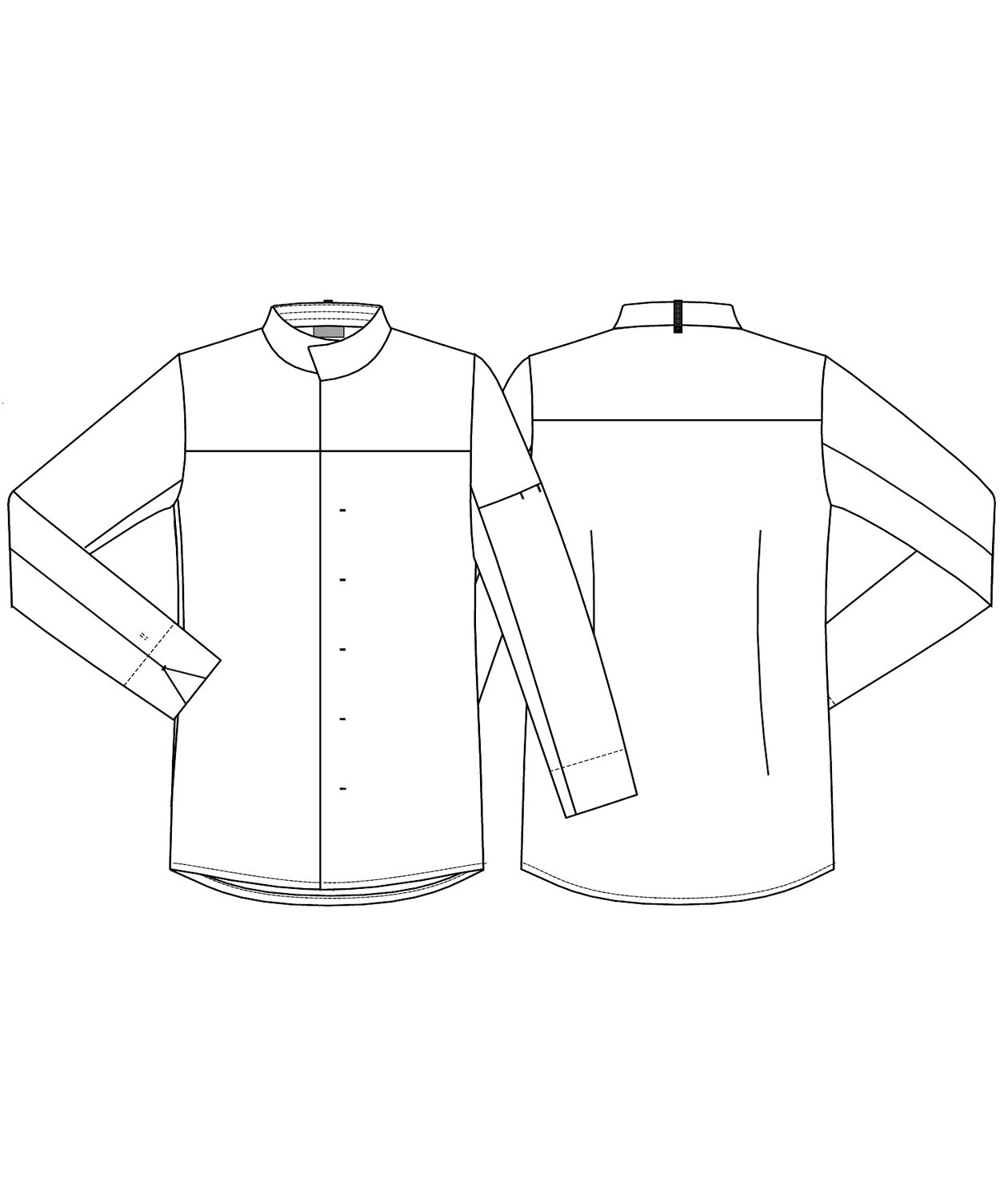 Kentaur A Collection modern fit chefs shirt, Clay Grey, large image number 3