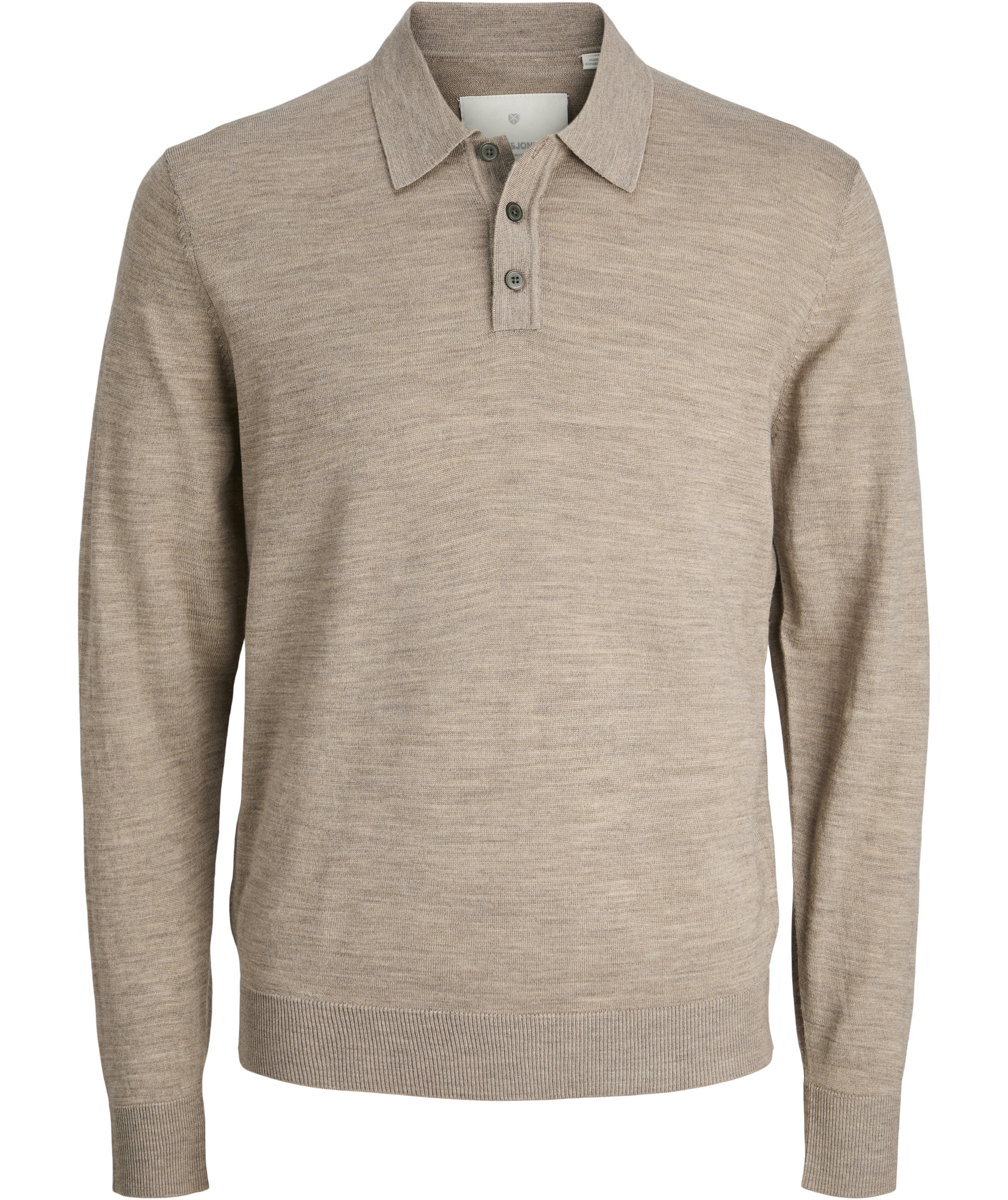 Jack & Jones Premium JPRBLAMERINO Polo Strickpullover mit Merinowolle