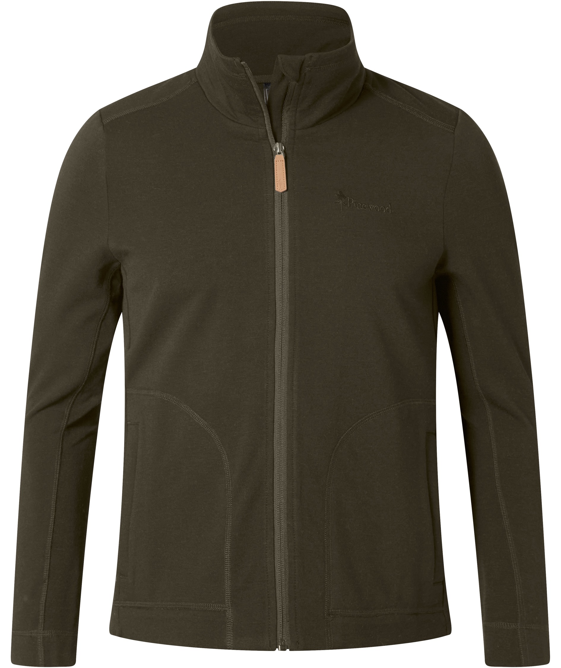 Pinewood Finnveden Power dame fleecejakke med uld, Moss green