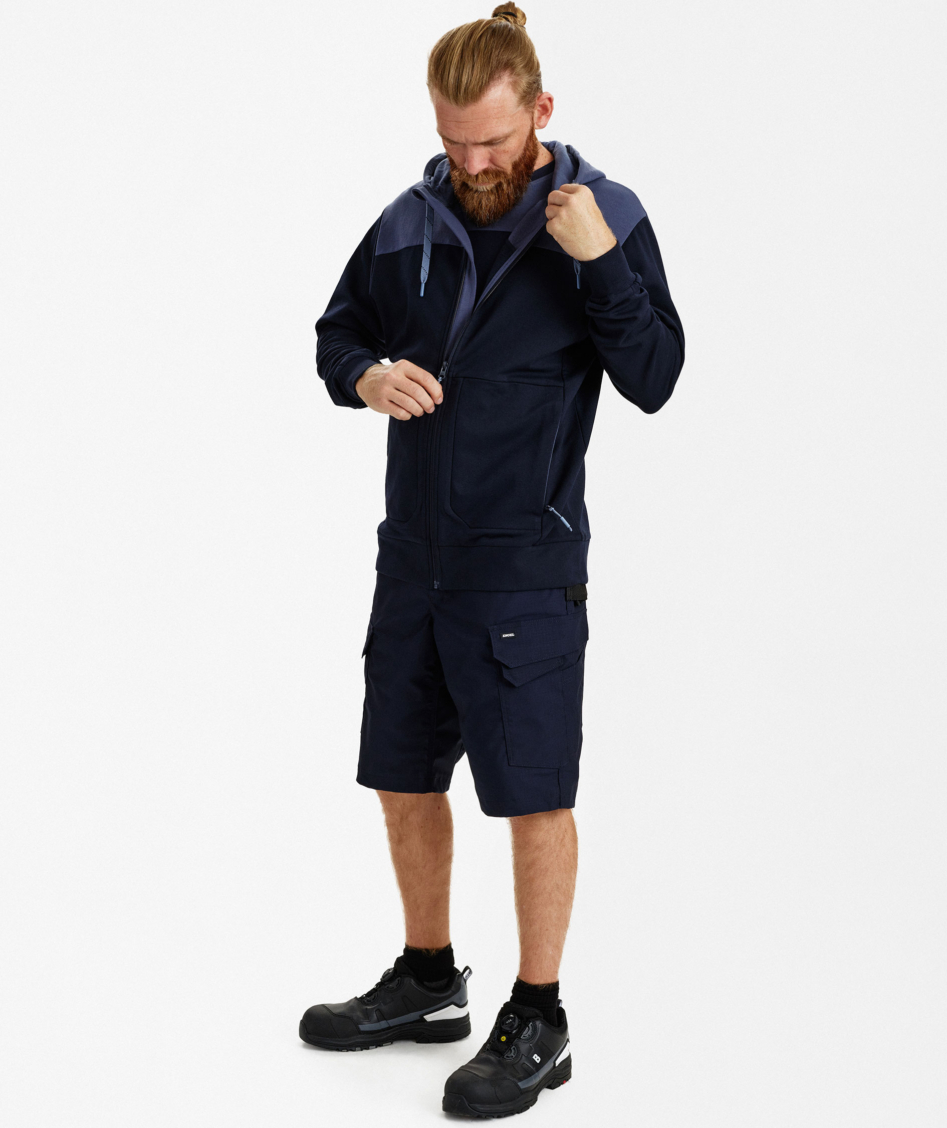 Engel Entire hettegenser med glidel&aring;s, Deep Blue/Dark Sea, large image number 2