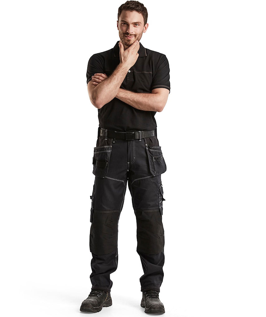 Bl&aring;kl&auml;der h&aring;ndv&aelig;rkerbukser X1900, Sort, large image number 2